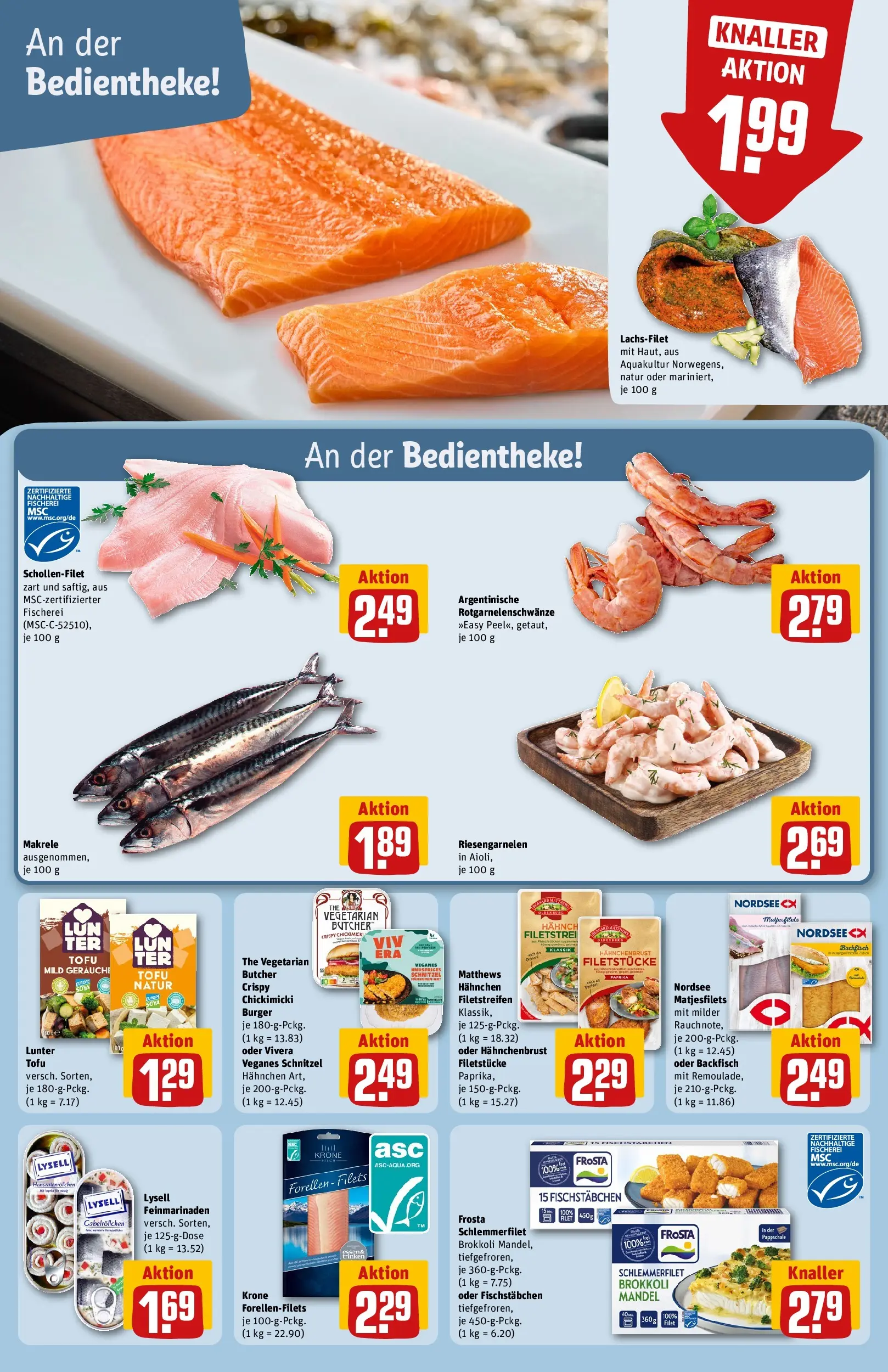 REWE Prospekt ab 03.08.2026 zum Blättern » Angebote | Seite: 14 | Produkte: Burger, Frosta, Brokkoli, Hahnchenbrust
