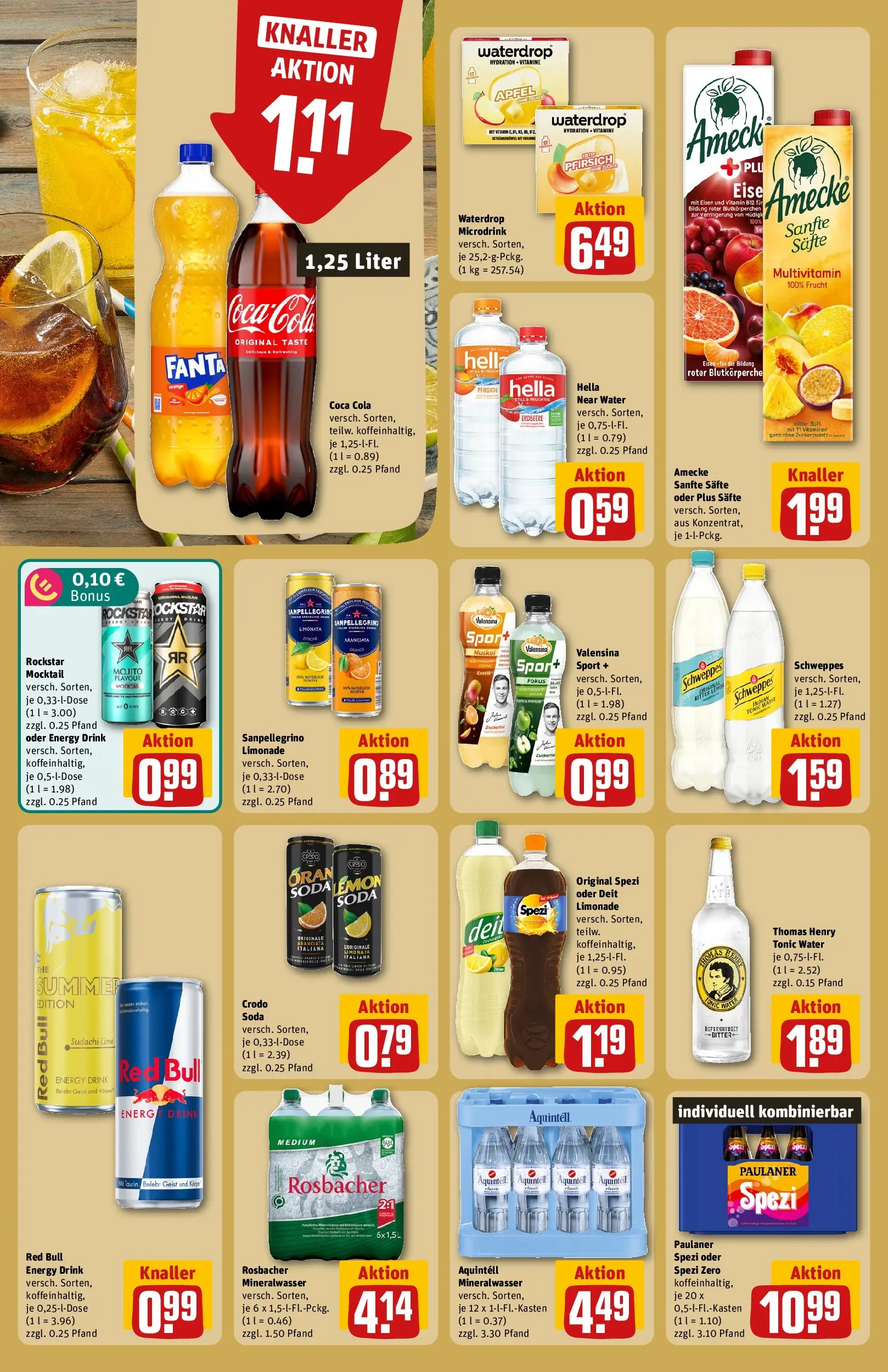 REWE Prospekt ab 03.08.2026 zum Blättern » Angebote | Seite: 18 | Produkte: Red bull, Cola, Limonade, Schweppes