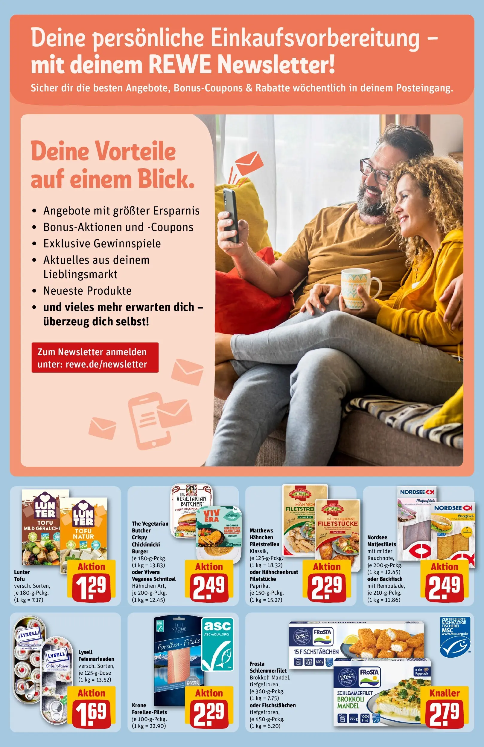 REWE Prospekt ab 03.08.2026 zum Blättern » Angebote | Seite: 12 | Produkte: Hahnchen, Burger, Frosta, Fischstabchen