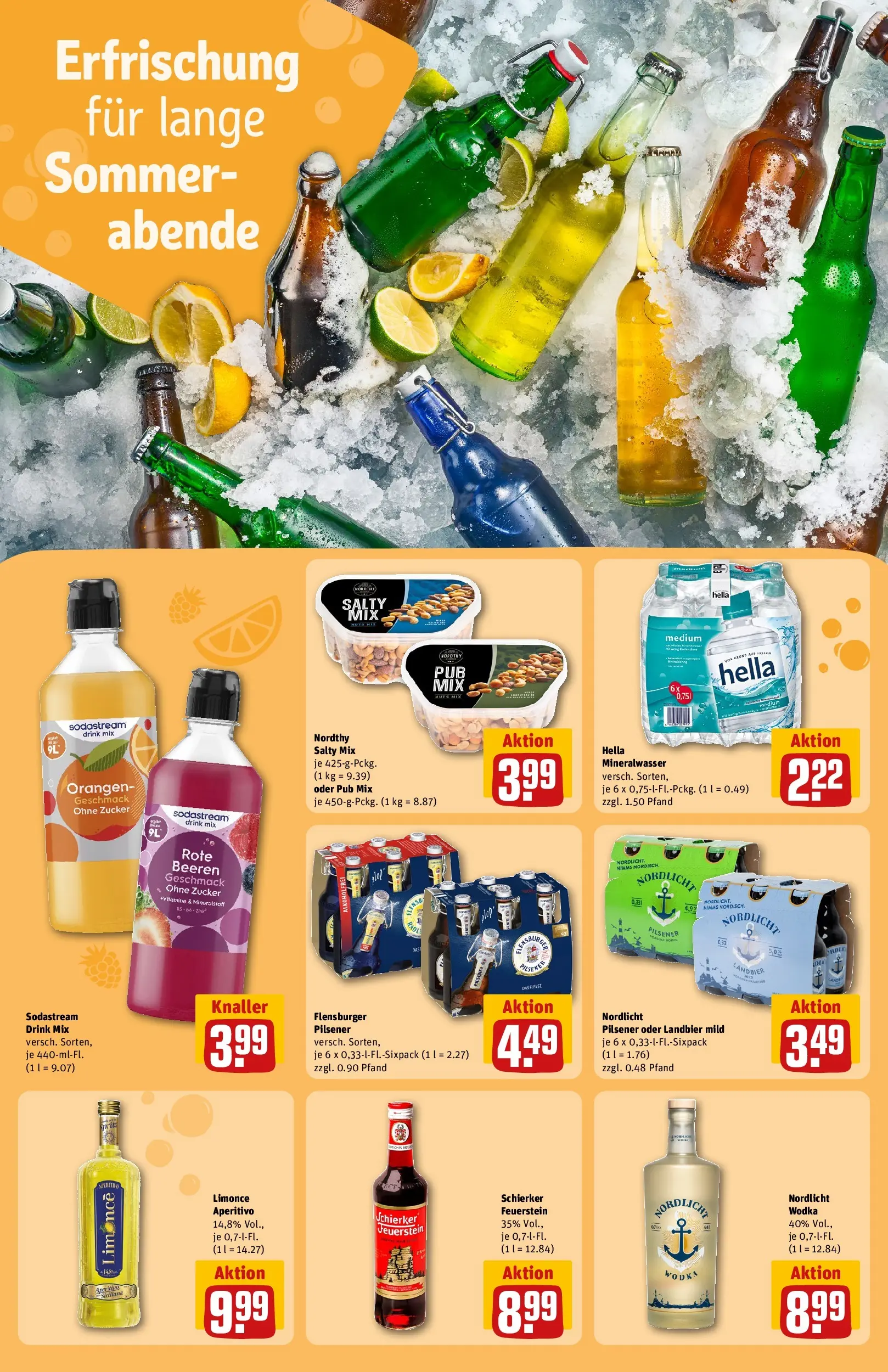 REWE Prospekt ab 03.08.2026 zum Blättern » Angebote | Seite: 17 | Produkte: Orangen, Flensburger, Zucker, Wodka
