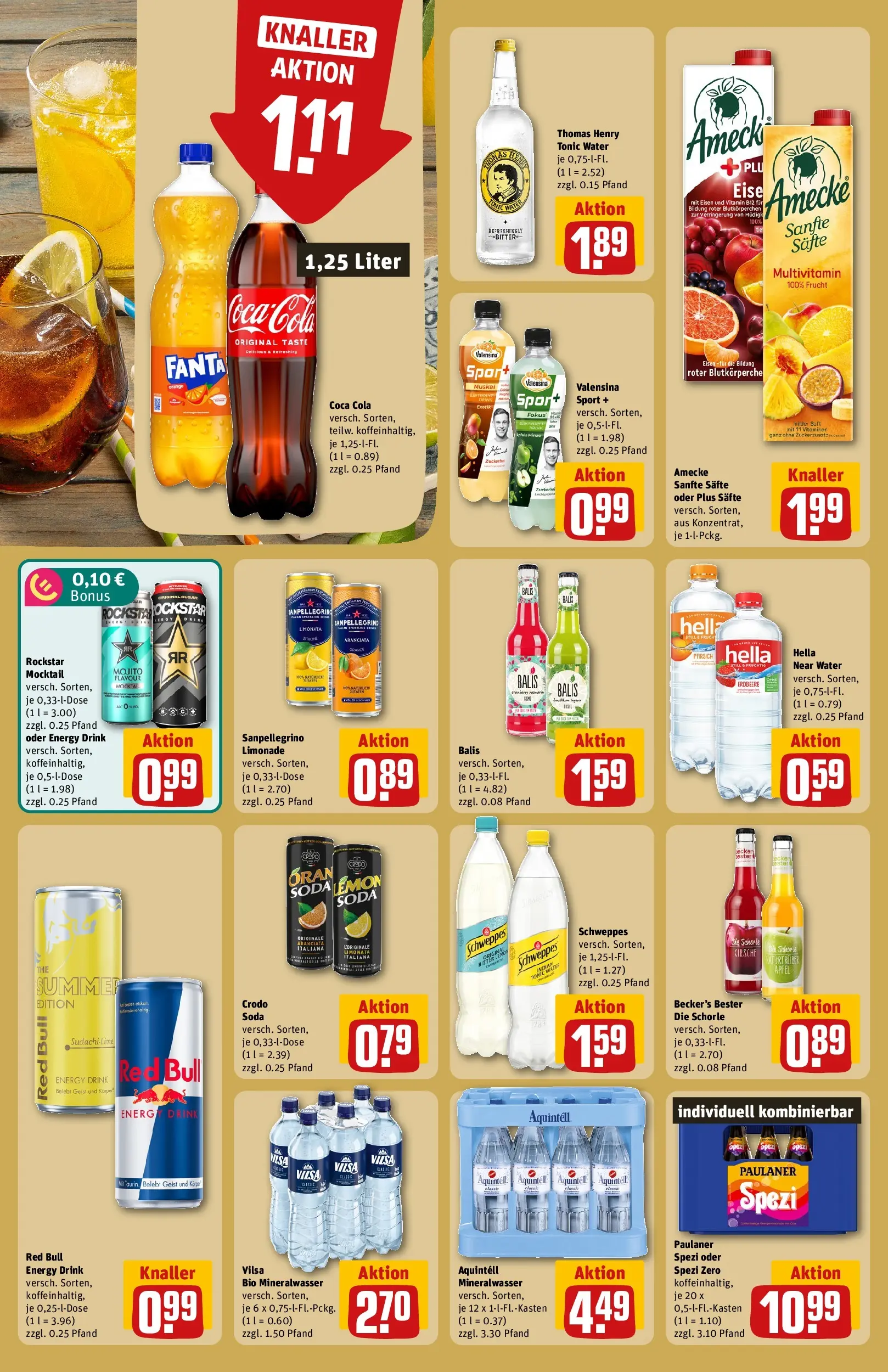 REWE Prospekt ab 03.08.2026 zum Blättern » Angebote | Seite: 20 | Produkte: Rockstar, Schweppes, Hella, Paulaner