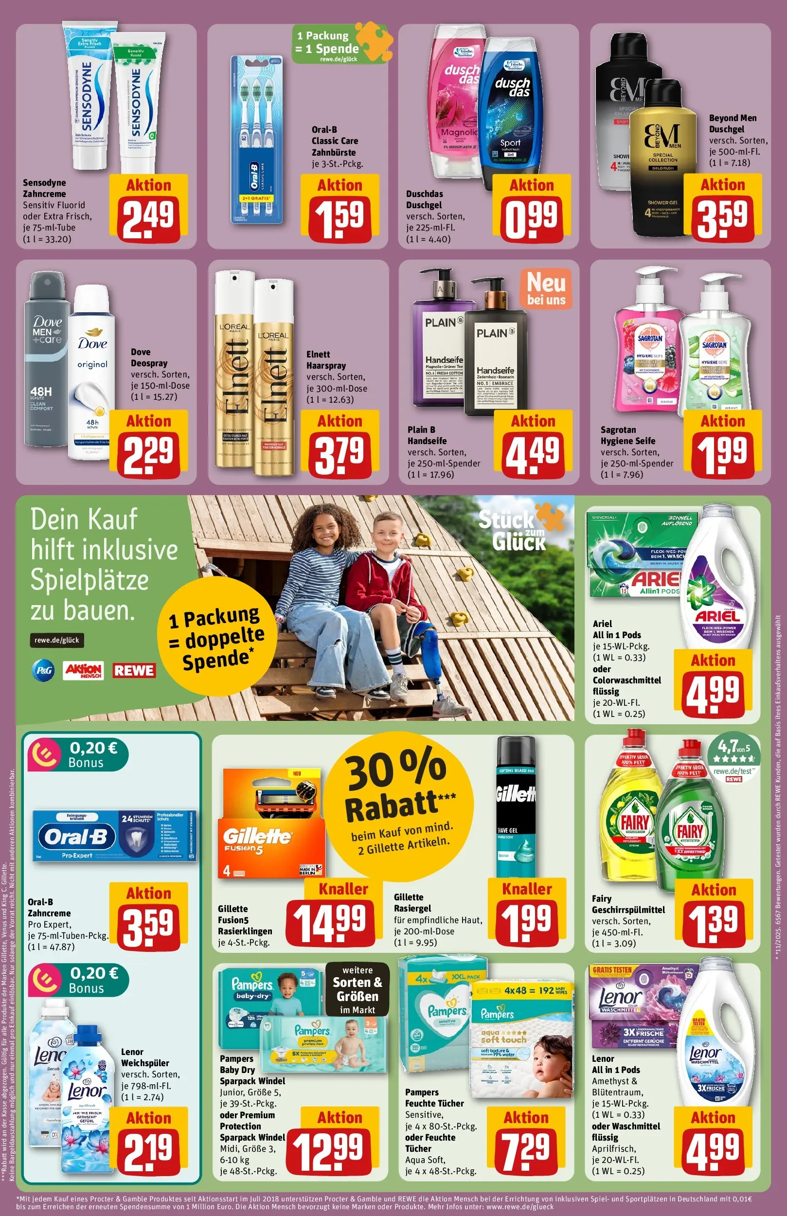 REWE Prospekt ab 03.08.2026 zum Blättern » Angebote | Seite: 27 | Produkte: Duschgel, Duschdas, Shower Gel, Deospray