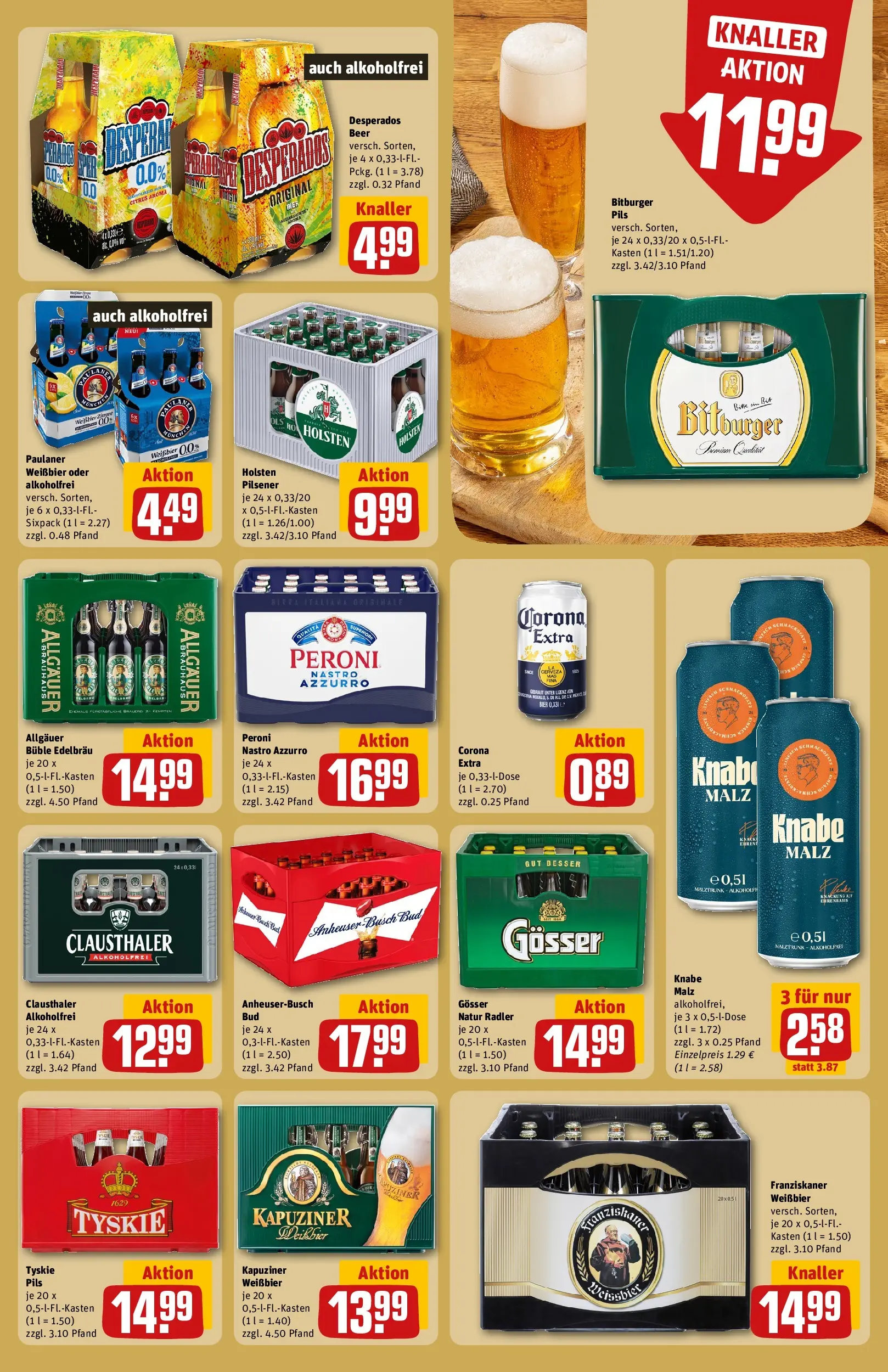 REWE Prospekt ab 03.08.2026 zum Blättern » Angebote | Seite: 21 | Produkte: Bitburger, Tyskie, Weißbier, Pils