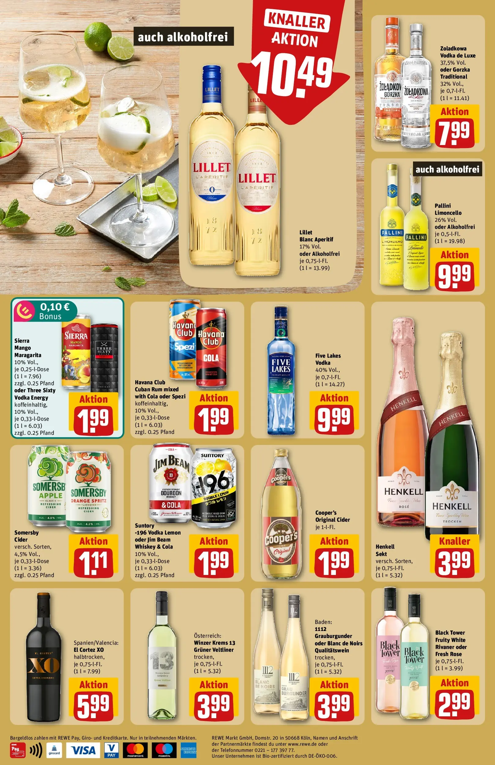 REWE Prospekt ab 03.08.2026 zum Blättern » Angebote | Seite: 28 | Produkte: Energy, Sekt, Limoncello, Vodka