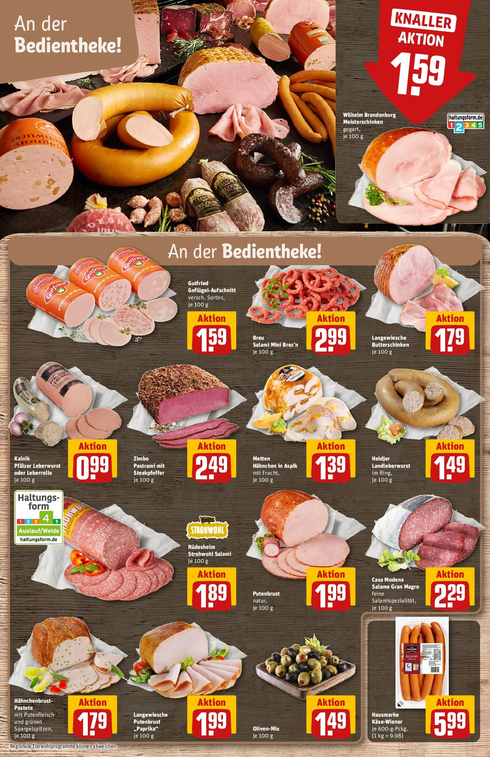REWE Prospekt ab 03.08.2026 zum Blättern » Angebote | Seite: 10 | Produkte: Hahnchen, Salami, Hahnchenbrust