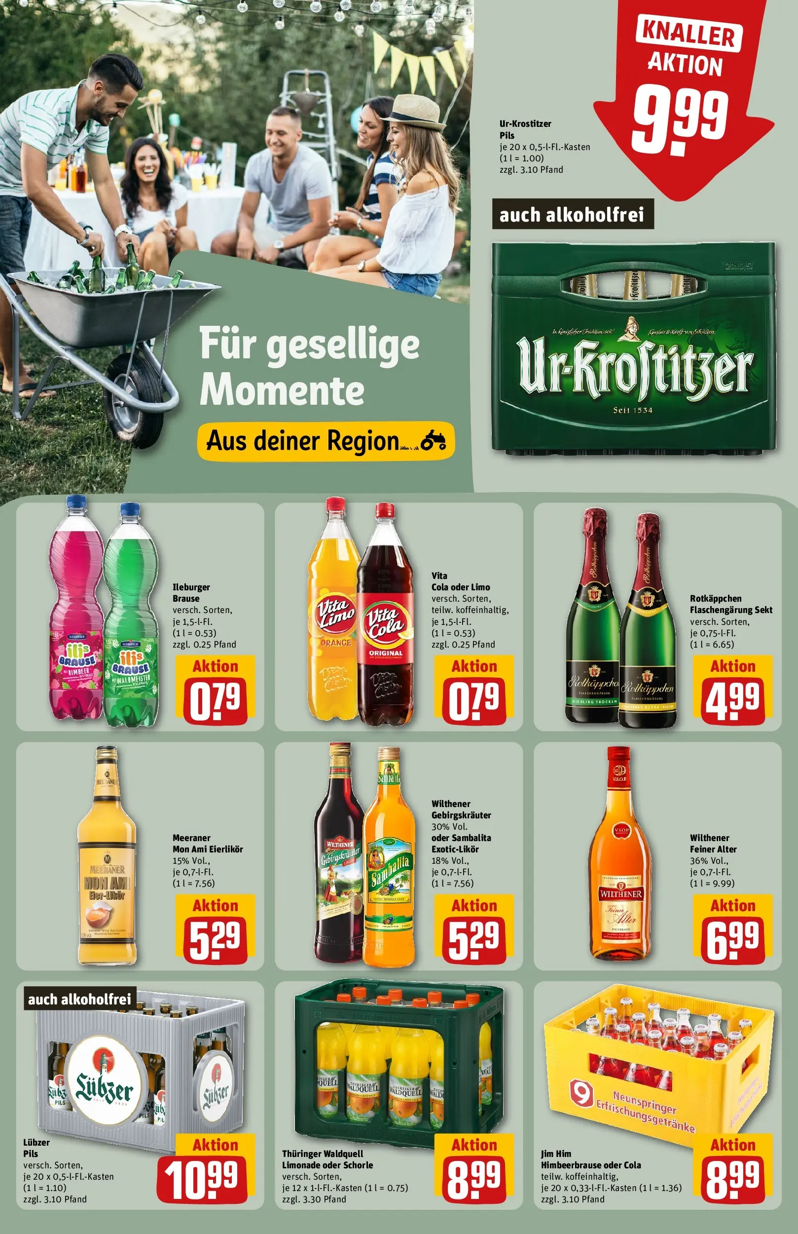 REWE Prospekt ab 03.08.2026 zum Blättern » Angebote | Seite: 18 | Produkte: Cola, Wilthener, Wilthener gebirgskrauter, Limonade