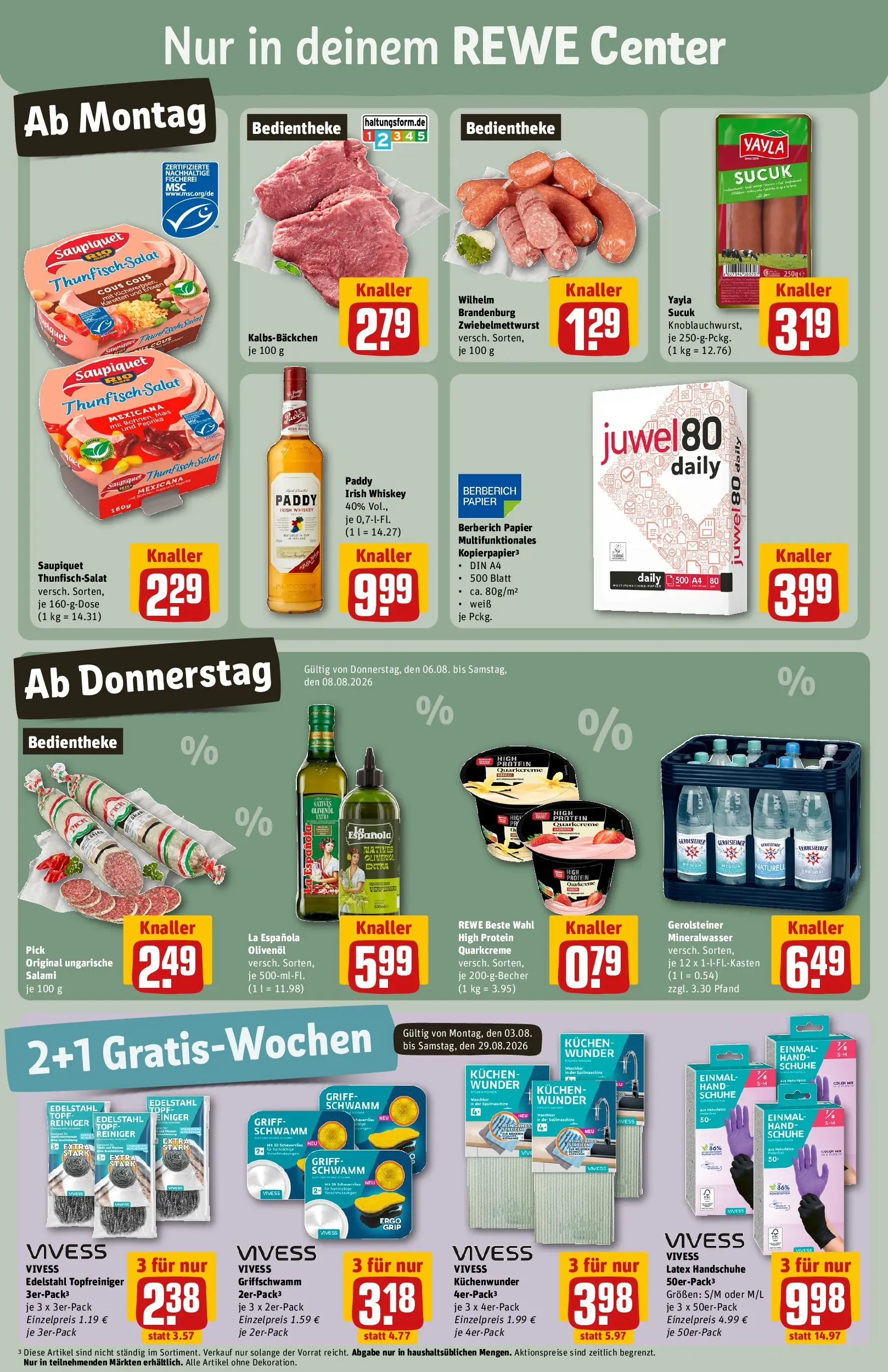REWE Prospekt ab 03.08.2026 zum Blättern » Angebote | Seite: 3