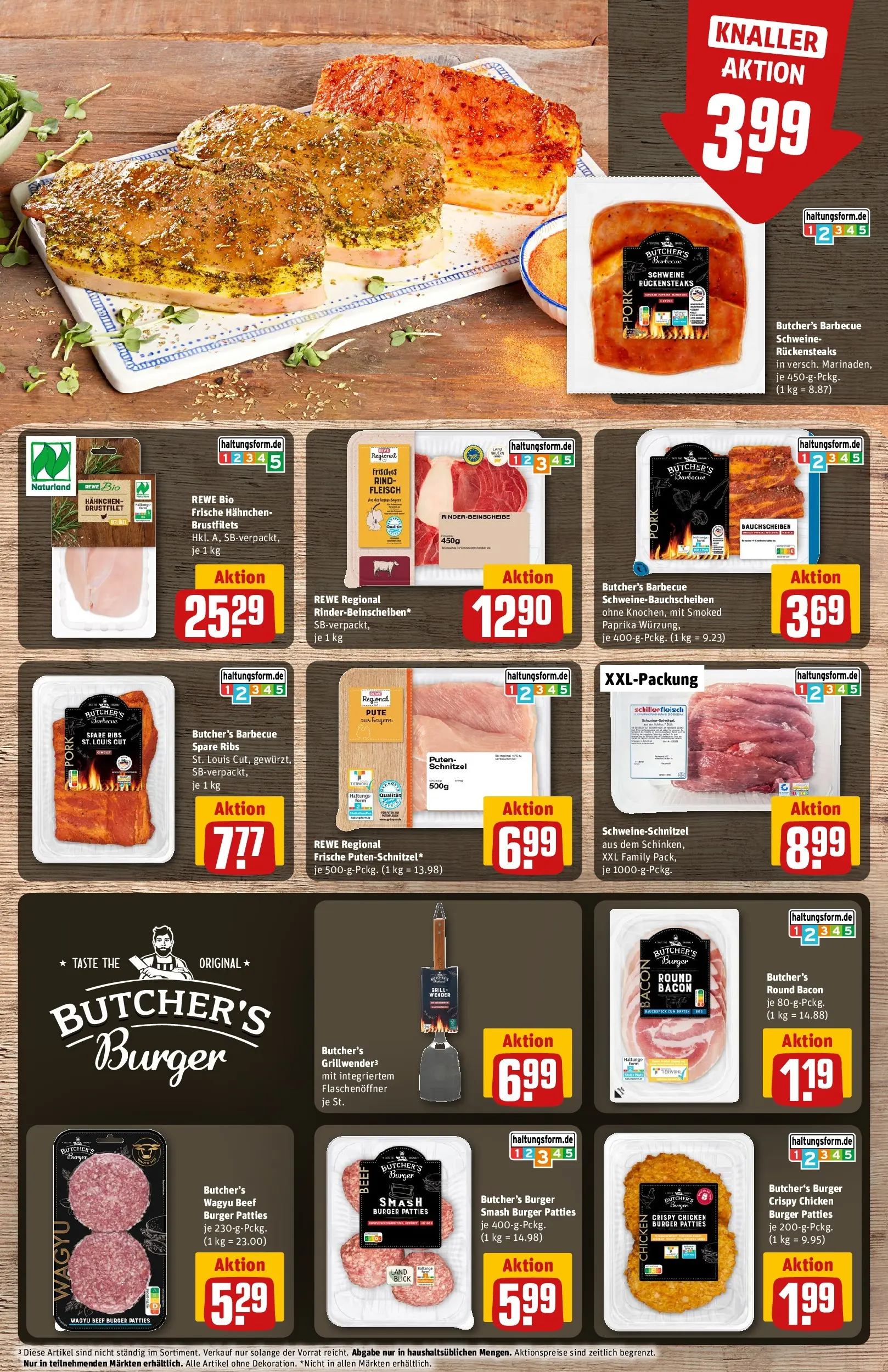 REWE Prospekt ab 03.08.2026 zum Blättern » Angebote | Seite: 9 | Produkte: Pute, Grill, Spare ribs, Paprika