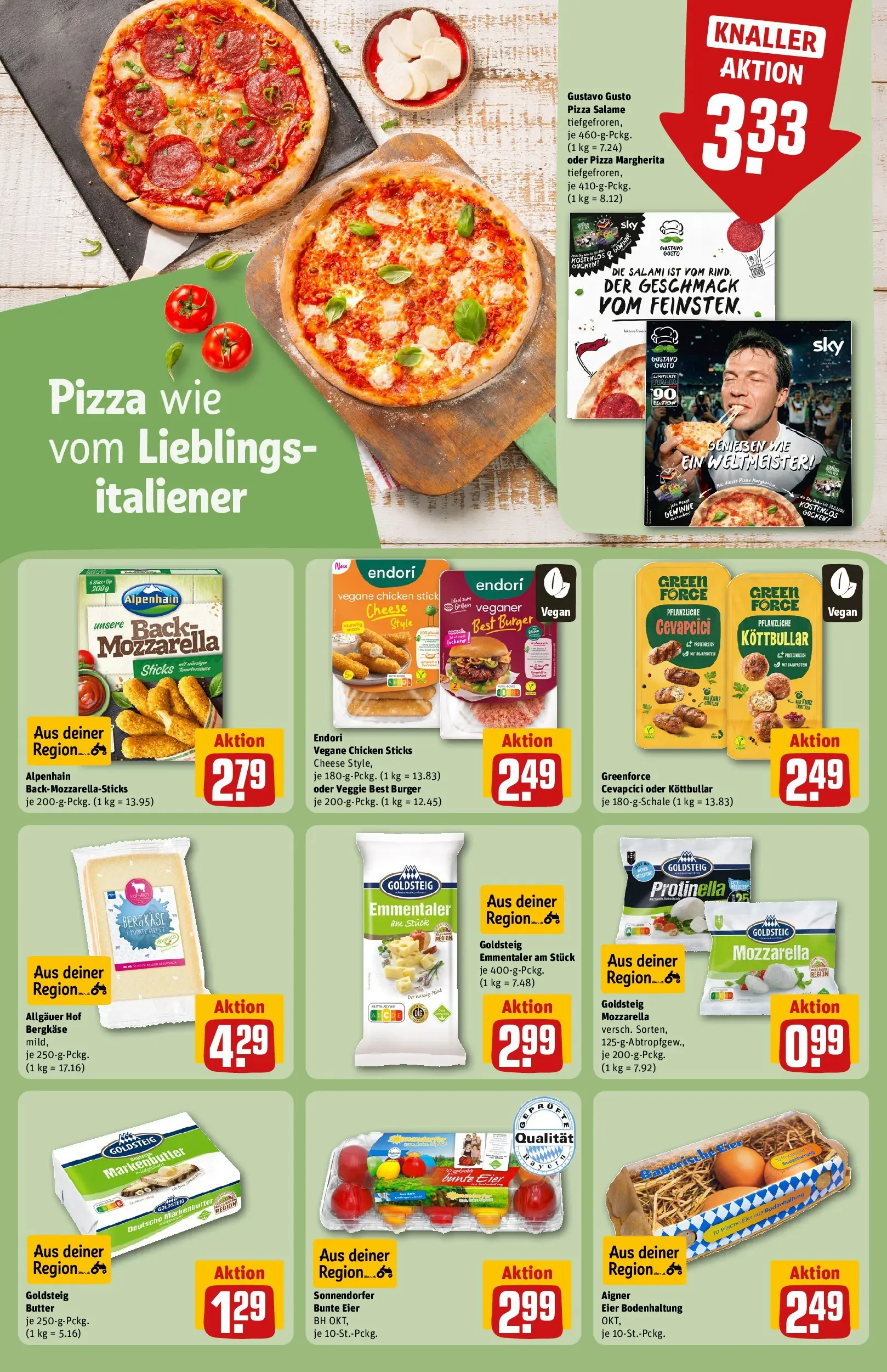 REWE Prospekt ab 03.08.2026 zum Blättern » Angebote | Seite: 17 | Produkte: Gustavo gusto, Tür, Burger, BH