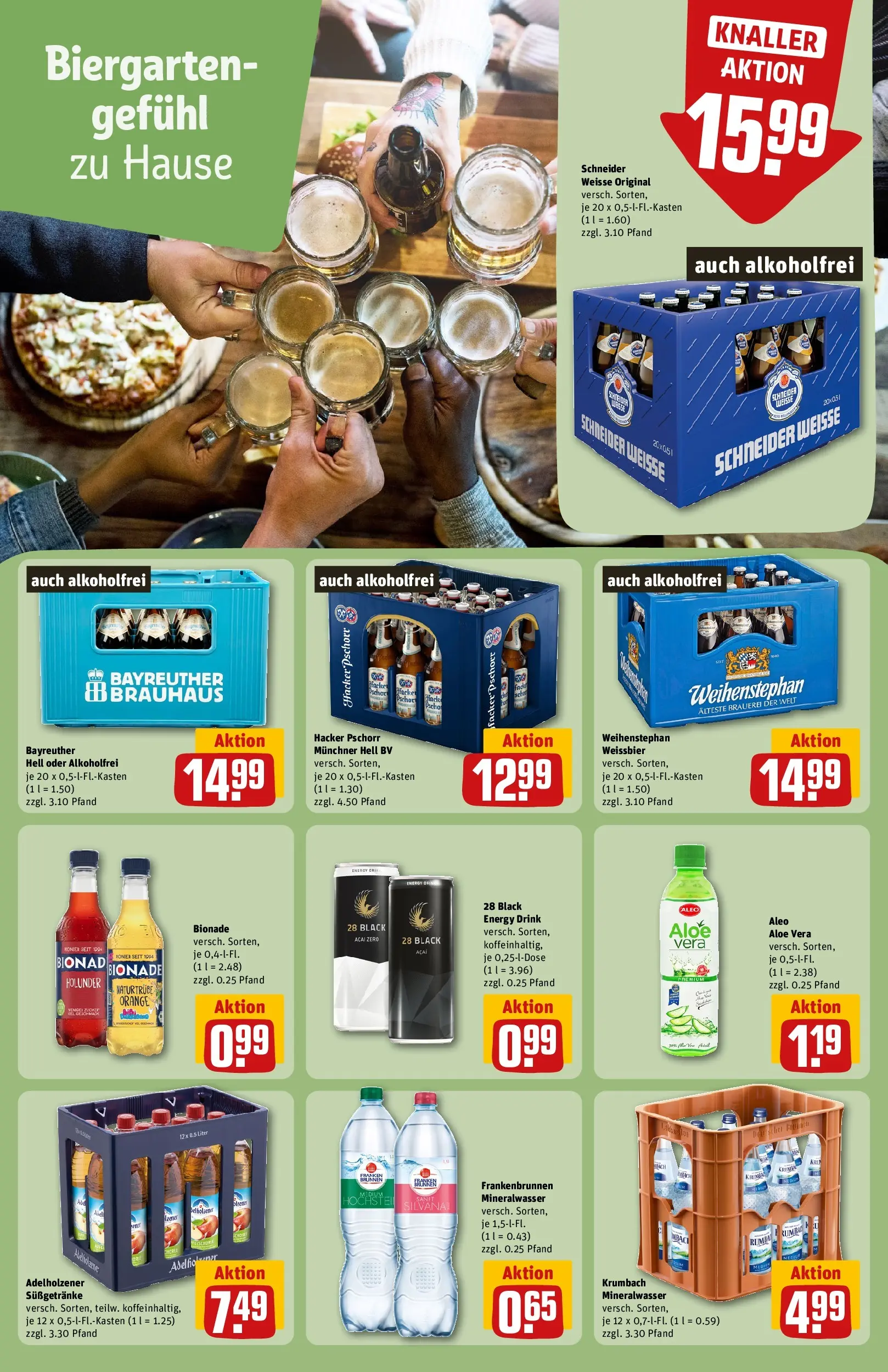 REWE Prospekt ab 03.08.2026 zum Blättern » Angebote | Seite: 20 | Produkte: Energy, Weißbier, Adelholzener, Mineralwasser
