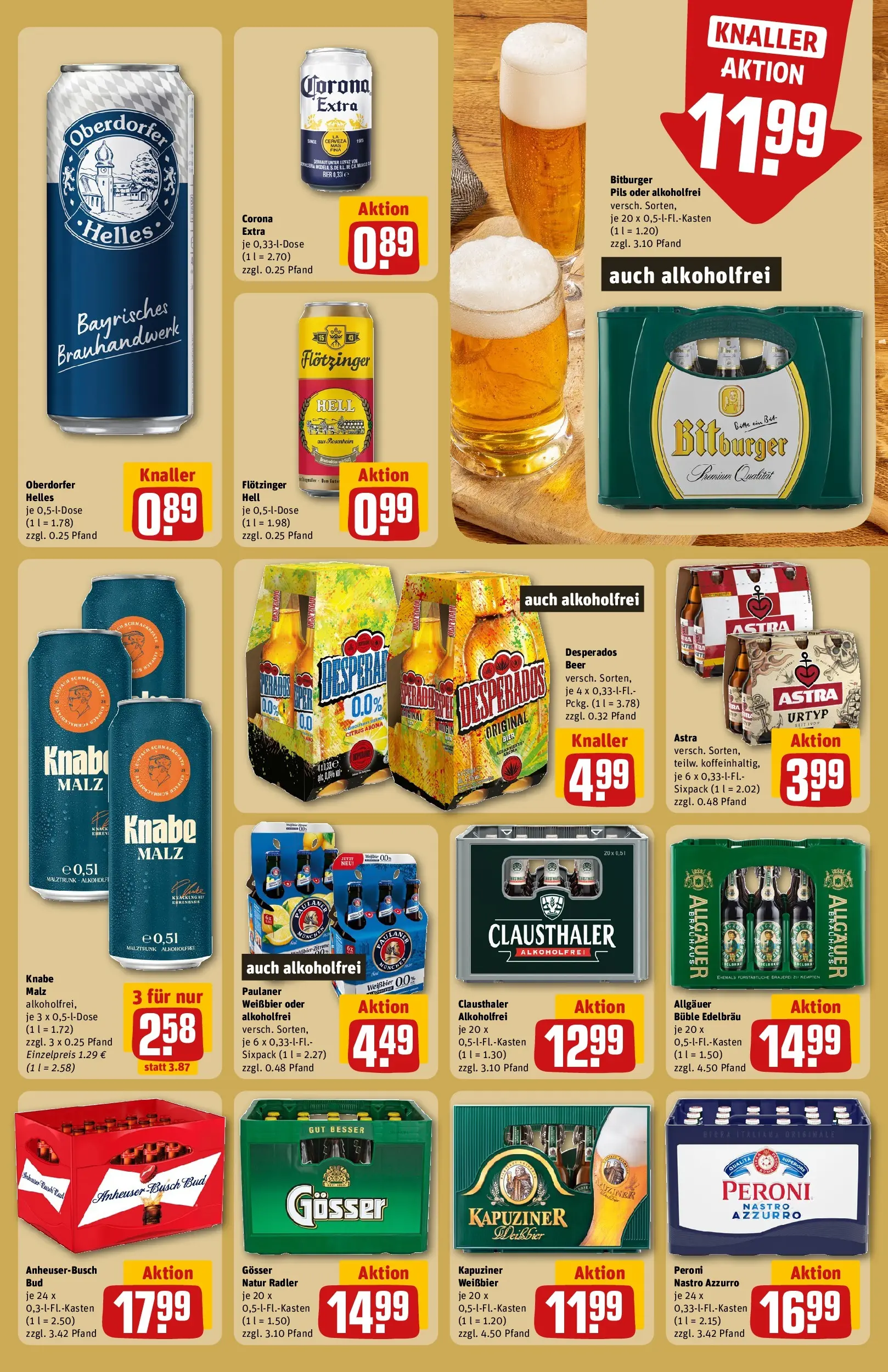 REWE Prospekt ab 03.08.2026 zum Blättern » Angebote | Seite: 23 | Produkte: Weißbier, Pils, Radler, Desperados