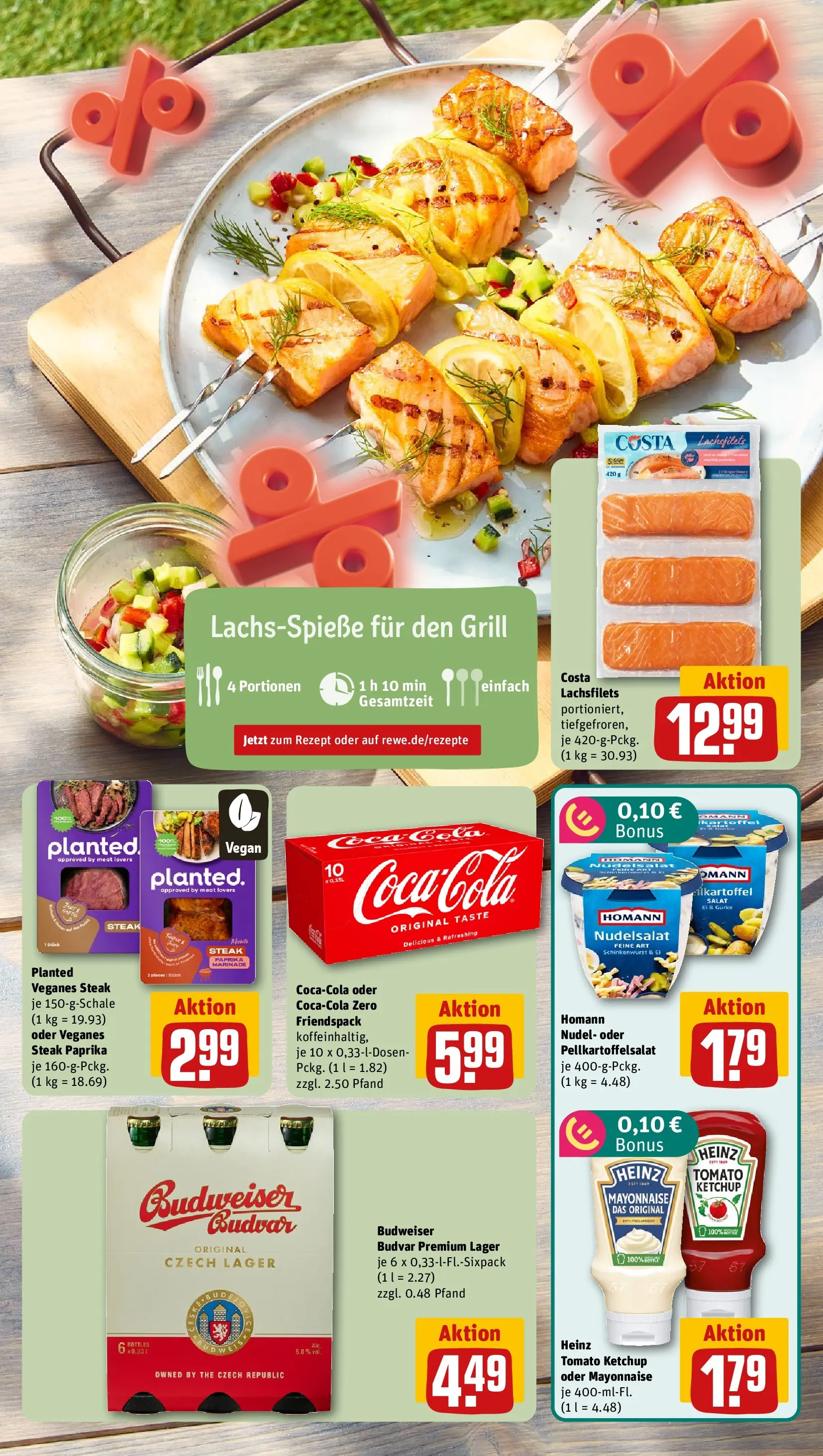 REWE Prospekt ab 03.08.2026 zum Blättern » Angebote | Seite: 5 | Produkte: Cola, Paprika, Steak, Ketchup