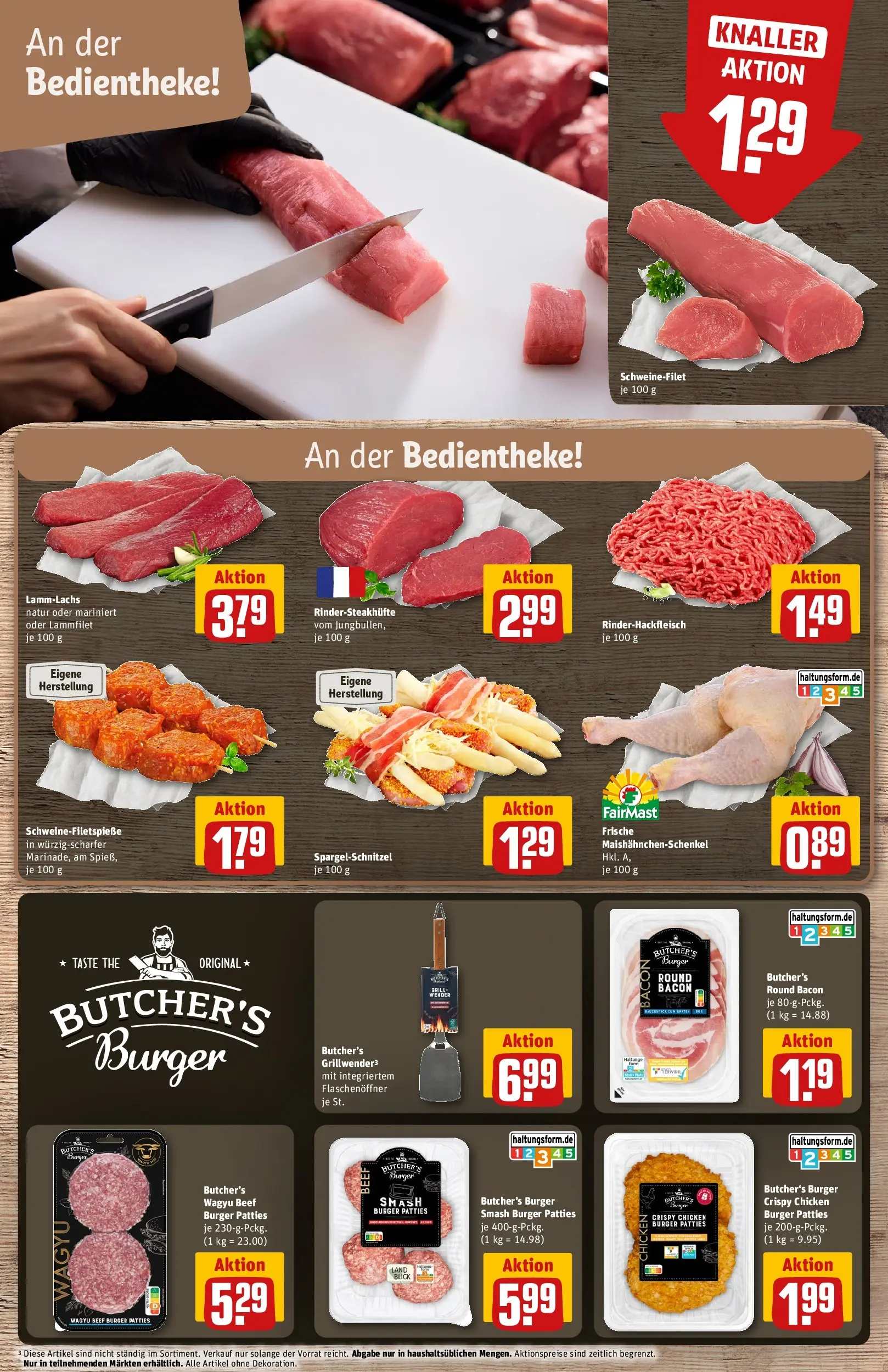 REWE Prospekt ab 03.08.2026 zum Blättern » Angebote | Seite: 8 | Produkte: Grill, Burger, Schweinefilet