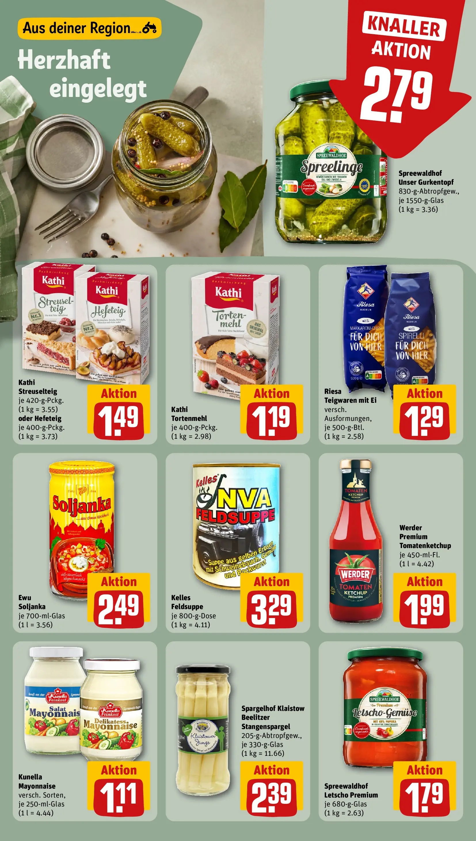 REWE Prospekt ab 03.08.2026 zum Blättern » Angebote | Seite: 13 | Produkte: Bockwurst, Zwiebeln, Paprika, Ketchup