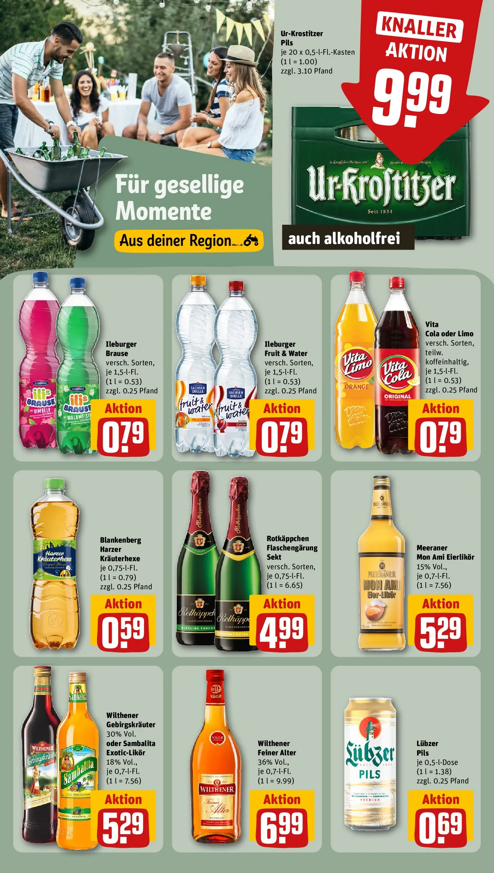 REWE Prospekt ab 03.08.2026 zum Blättern » Angebote | Seite: 14 | Produkte: Cola, Wilthener gebirgskrauter, Rotkäppchen, Lubzer