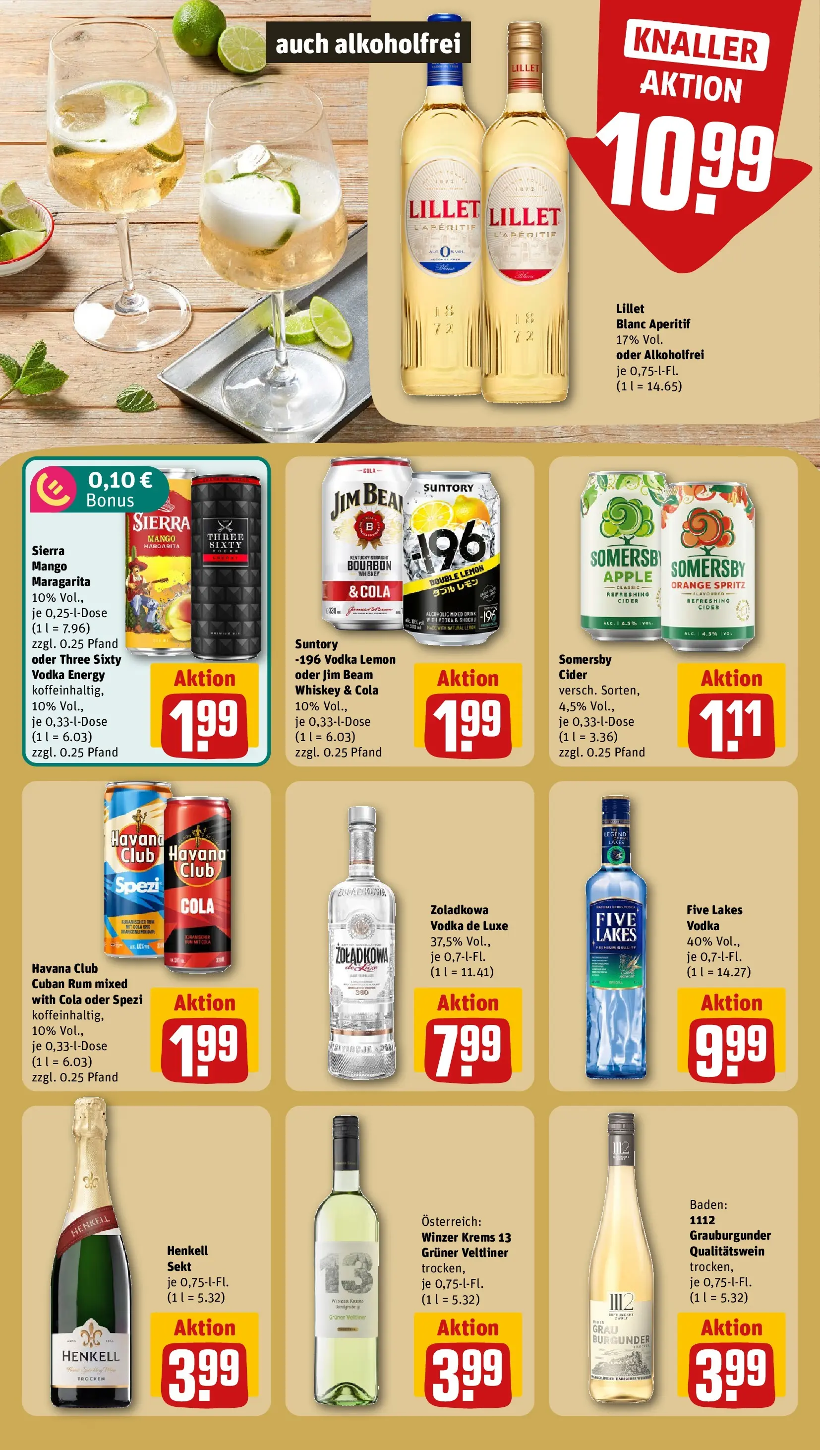 REWE Prospekt ab 03.08.2026 zum Blättern » Angebote | Seite: 13 | Produkte: Havana club, Jim beam, Energy, Whiskey