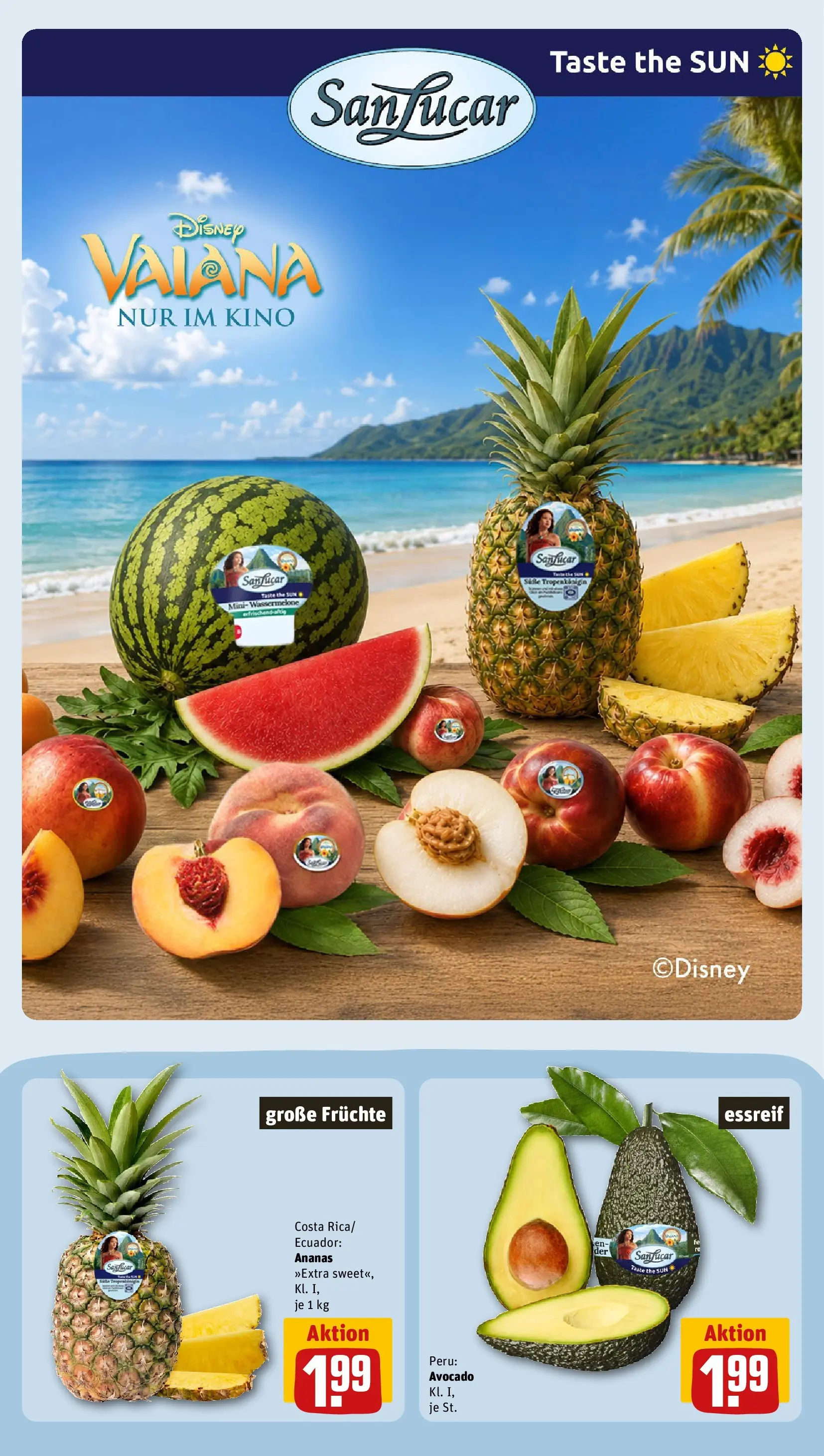 REWE Prospekt ab 03.08.2026 zum Blättern » Angebote | Seite: 9 | Produkte: Ananas, Avocado, Wassermelone
