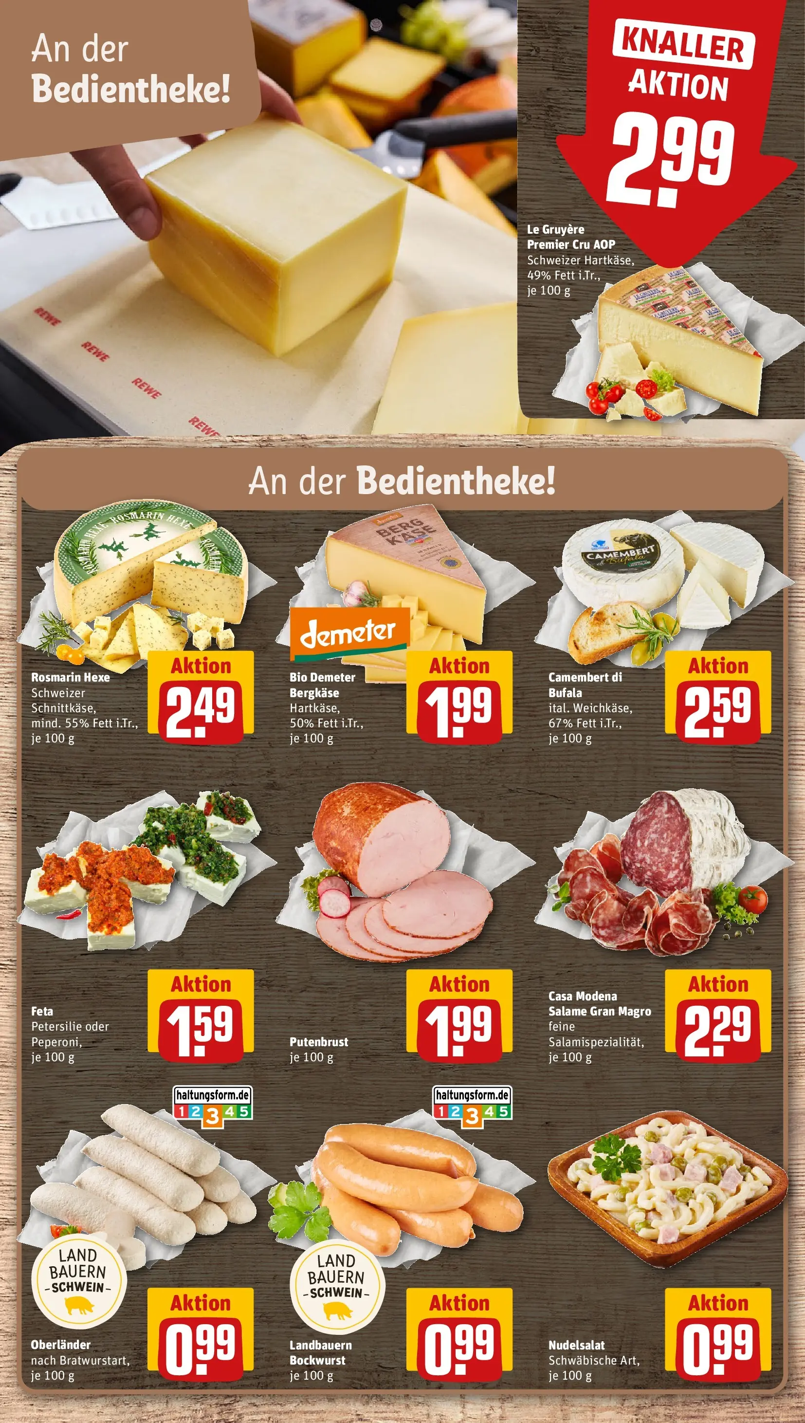 REWE Prospekt ab 03.08.2026 zum Blättern » Angebote | Seite: 12 | Produkte: Bockwurst, Feta, Käse, Petersilie