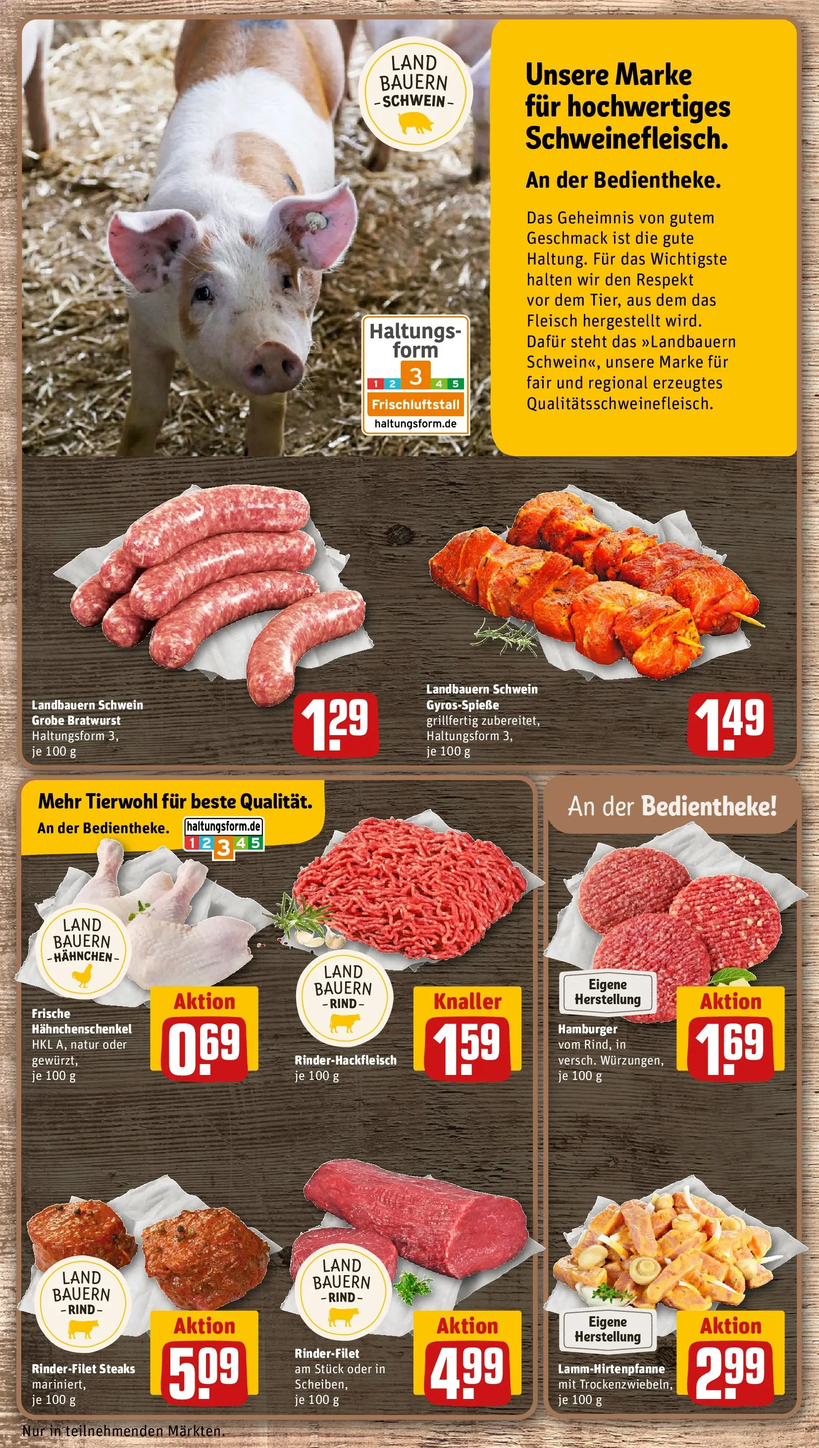 REWE Prospekt ab 03.08.2026 zum Blättern » Angebote | Seite: 10 | Produkte: Hahnchenschenkel, Rinderfilet, Bratwurst, Fleisch
