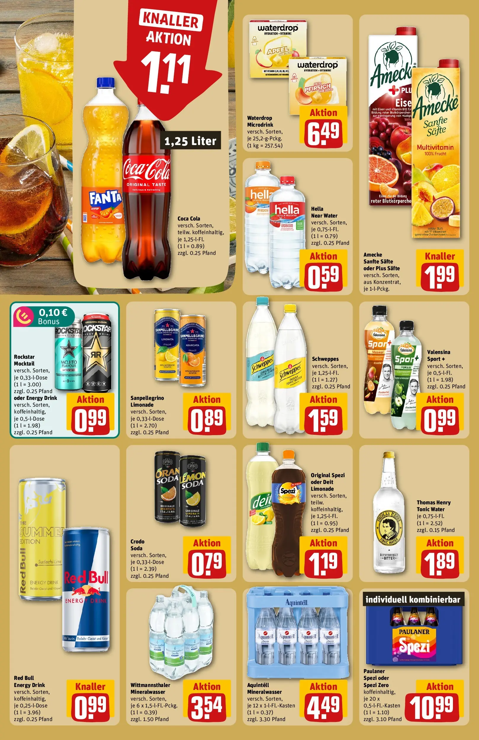 REWE Prospekt ab 03.08.2026 zum Blättern » Angebote | Seite: 18 | Produkte: Coca cola, Cola, Limonade, Mineralwasser