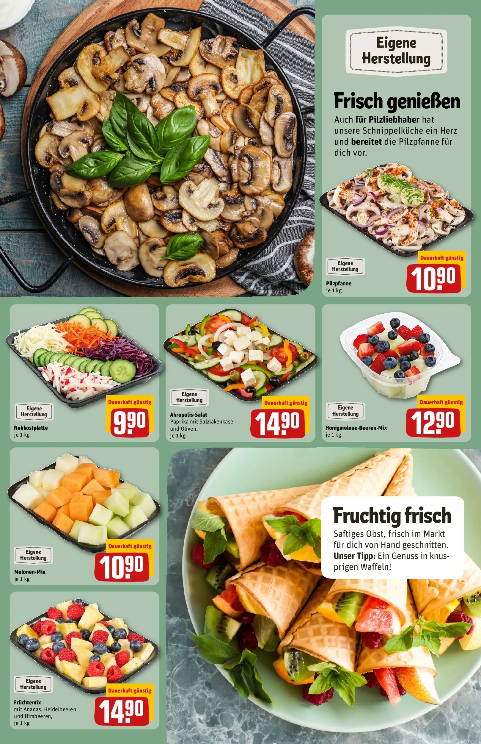 REWE Prospekt ab 03.08.2026 zum Blättern » Angebote | Seite: 15 | Produkte: Waffeln, Heidelbeeren, Paprika