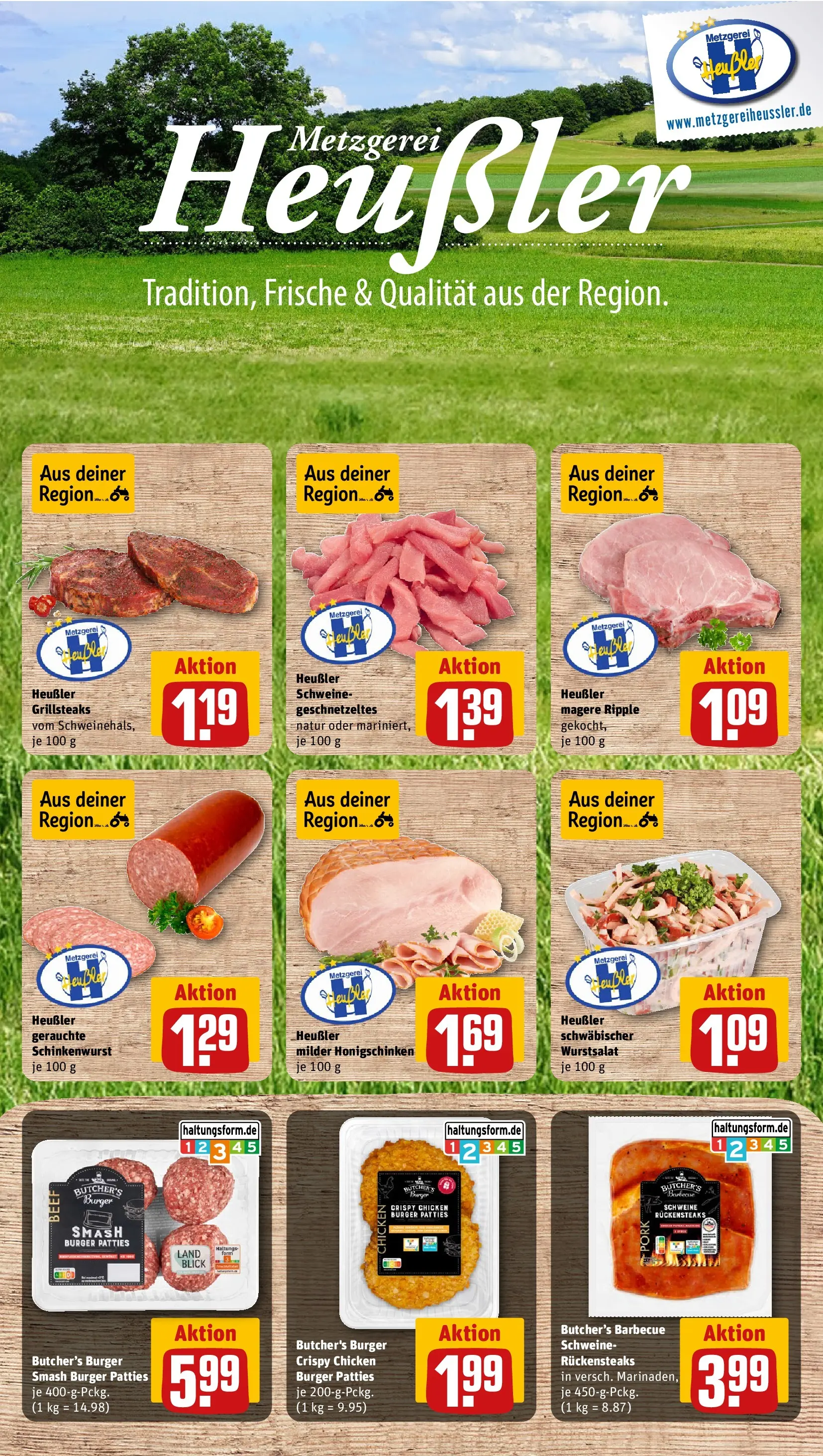 REWE Prospekt ab 03.08.2026 zum Blättern » Angebote | Seite: 10 | Produkte: Burger