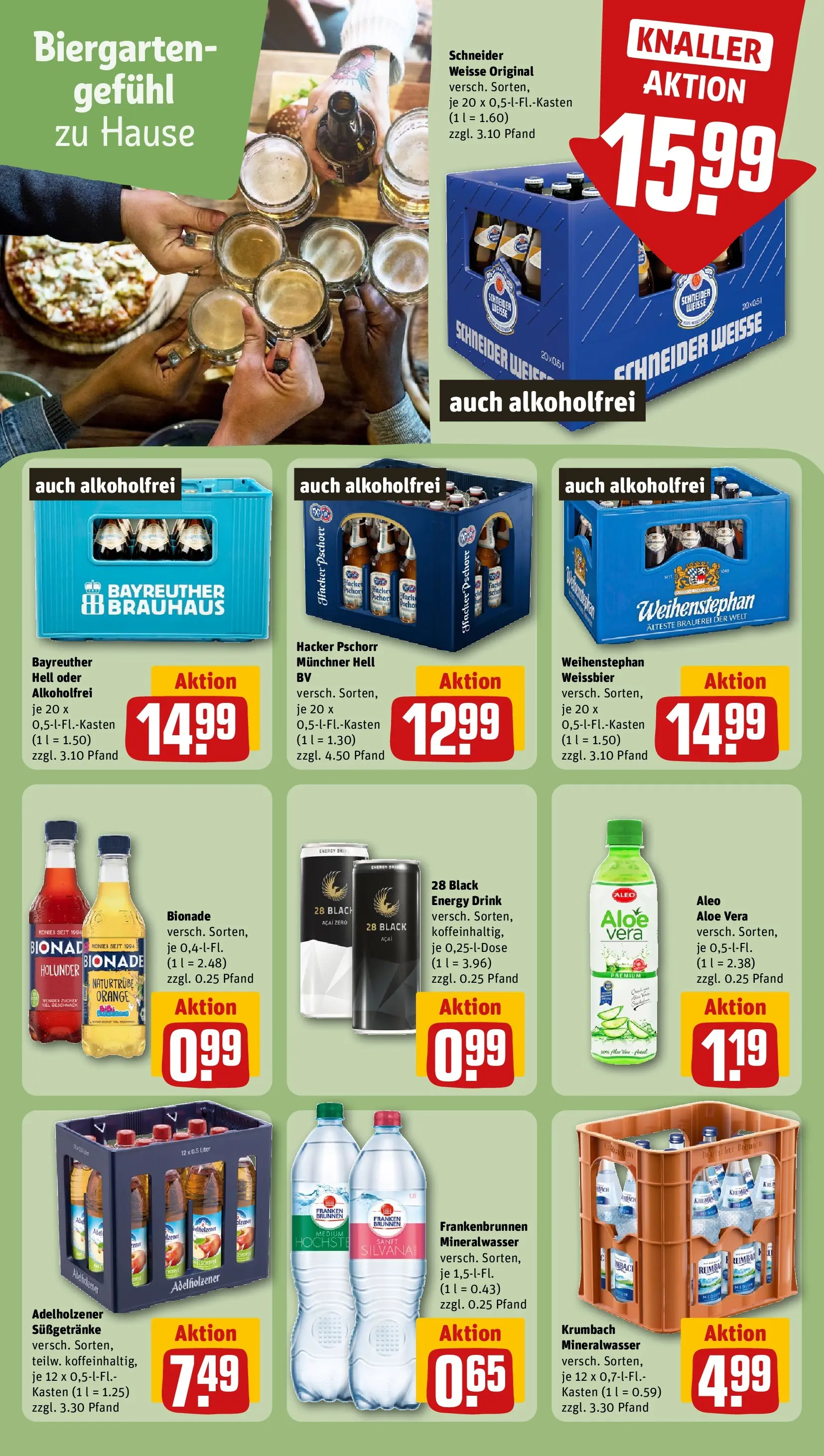 REWE Prospekt ab 03.08.2026 zum Blättern » Angebote | Seite: 18 | Produkte: Energy, Adelholzener, Bionade, Mineralwasser