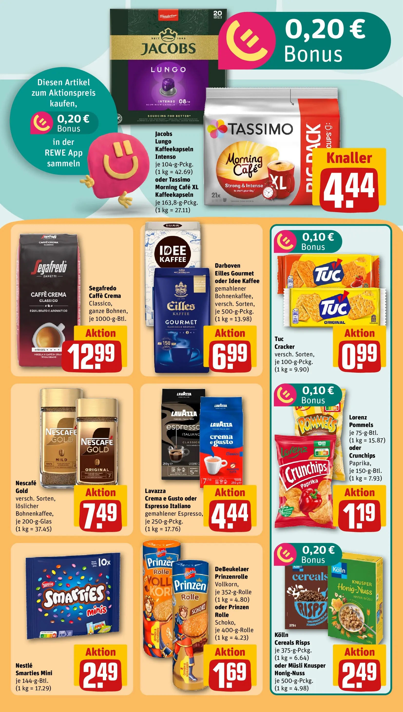 REWE Prospekt ab 03.08.2026 zum Blättern » Angebote | Seite: 23 | Produkte: Idee kaffee, Kolln, Paprika, Tassimo