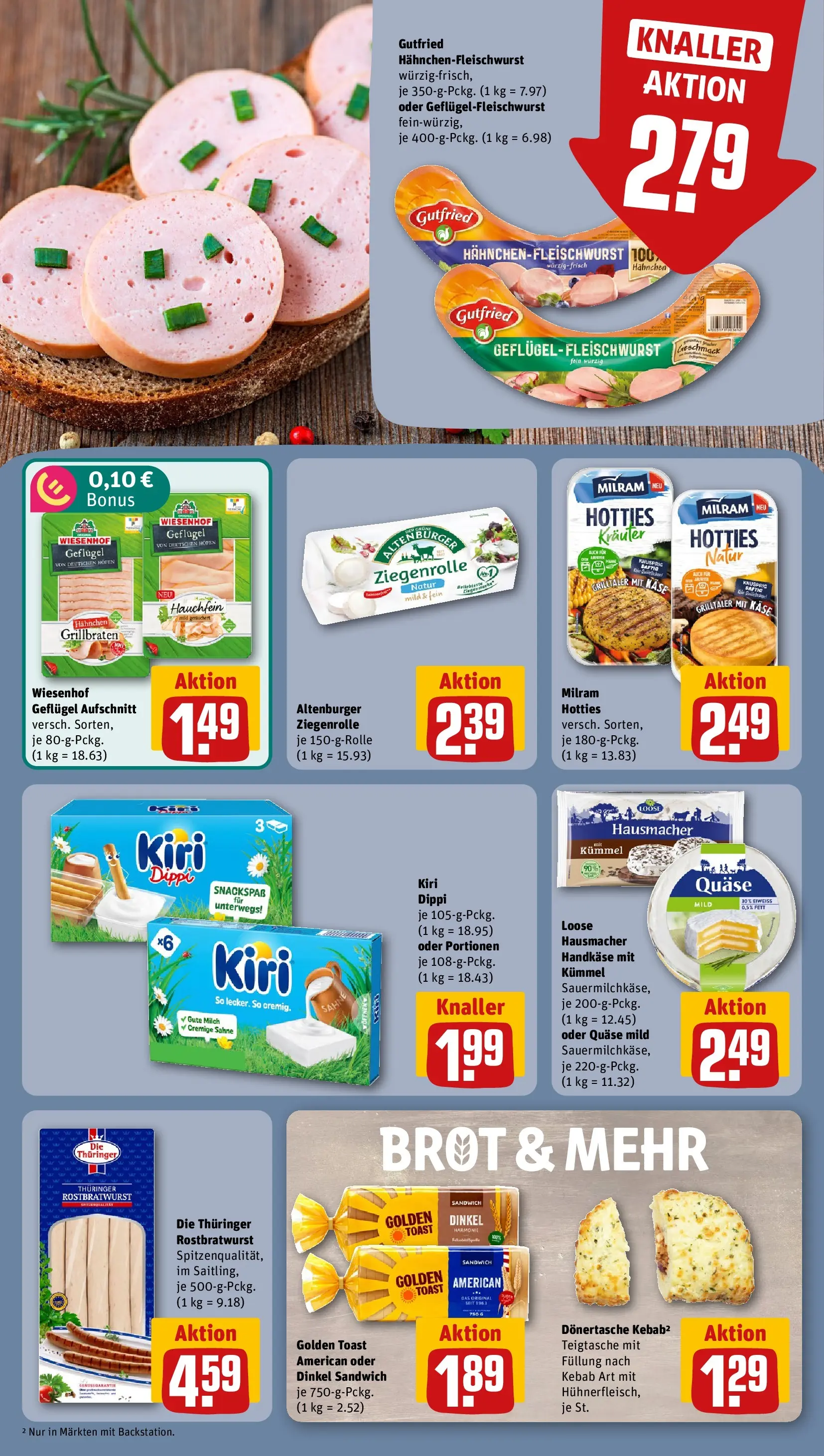 REWE Prospekt ab 03.08.2026 zum Blättern » Angebote | Seite: 10 | Produkte: Käse, Toast, Brot, Sahne
