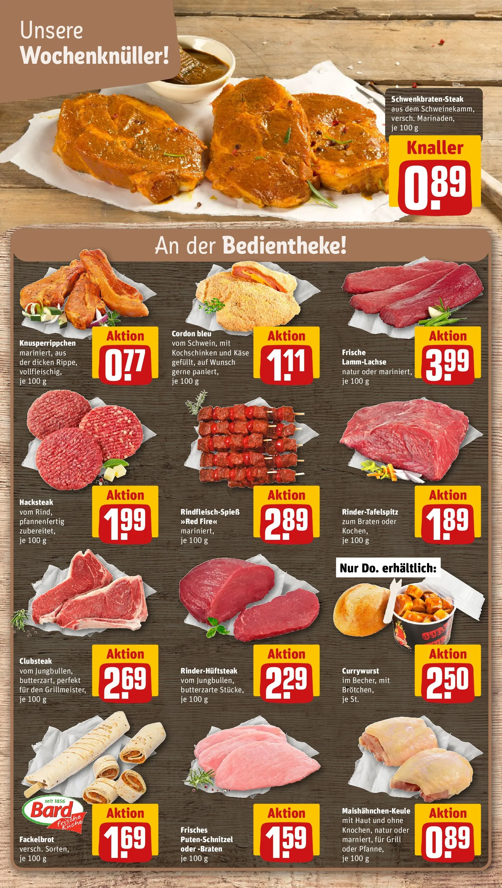 REWE Prospekt ab 03.08.2026 zum Blättern » Angebote | Seite: 8 | Produkte: Grill, Käse, Putenschnitzel
