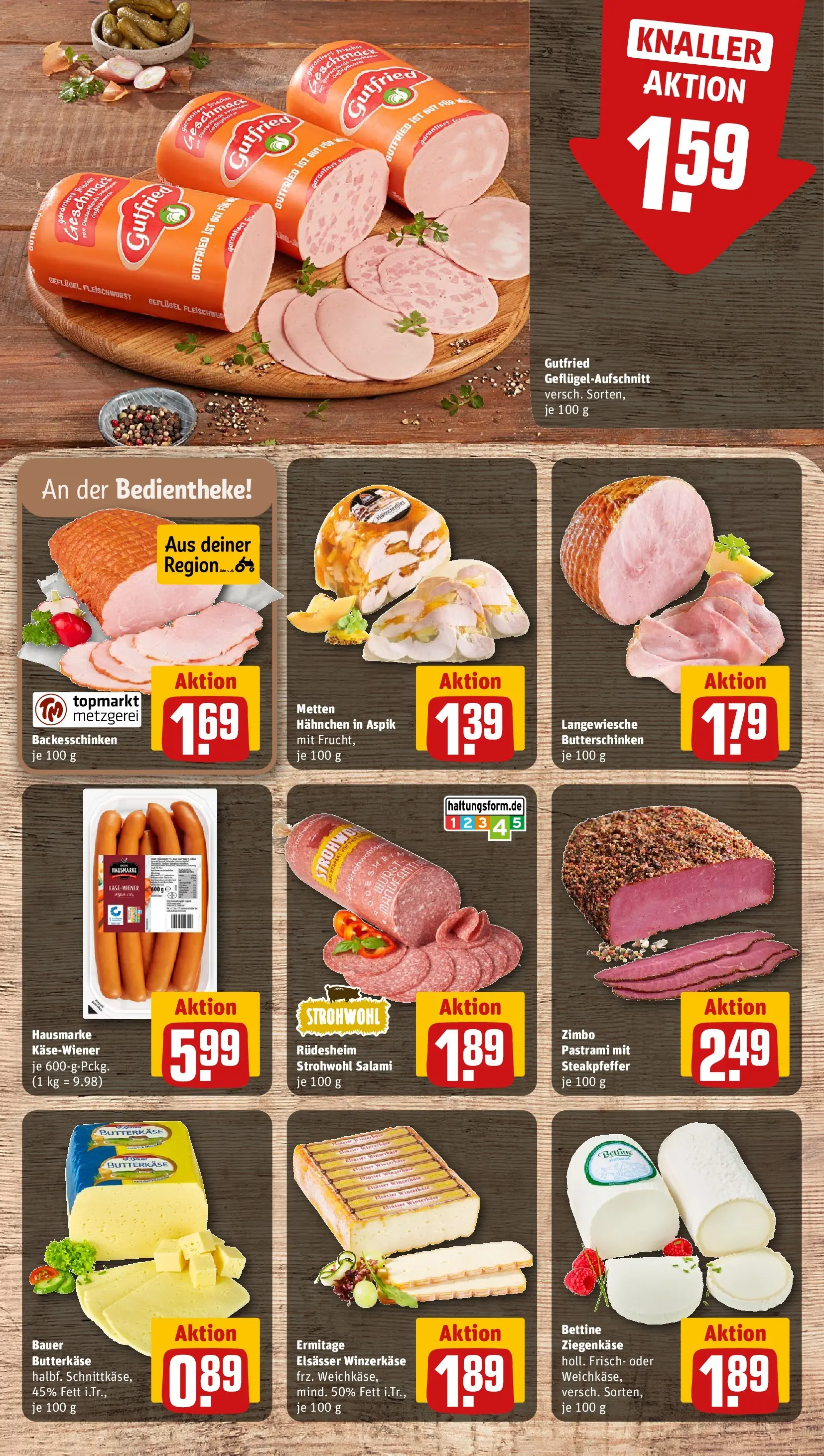 REWE Prospekt ab 03.08.2026 zum Blättern » Angebote | Seite: 10 | Produkte: Hahnchen, Wurst, Salami, Salat