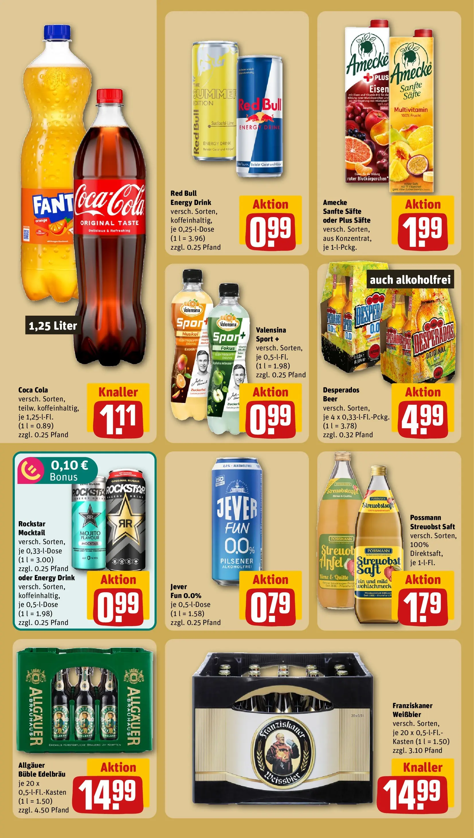 REWE Prospekt ab 03.08.2026 zum Blättern » Angebote | Seite: 18 | Produkte: Coca cola, Energy, Jever, Desperados