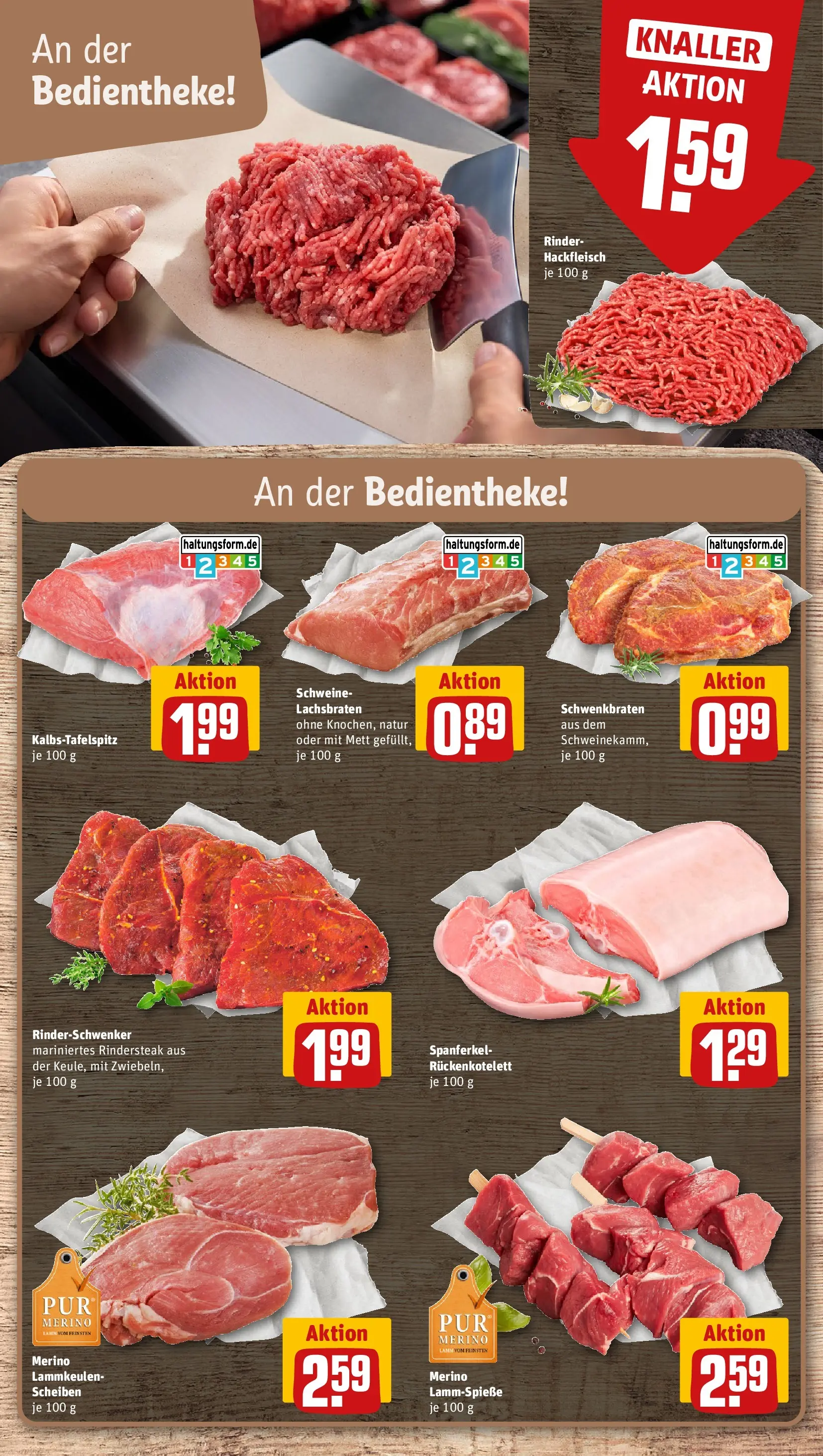 REWE Prospekt ab 03.08.2026 zum Blättern » Angebote | Seite: 10 | Produkte: Hackfleisch