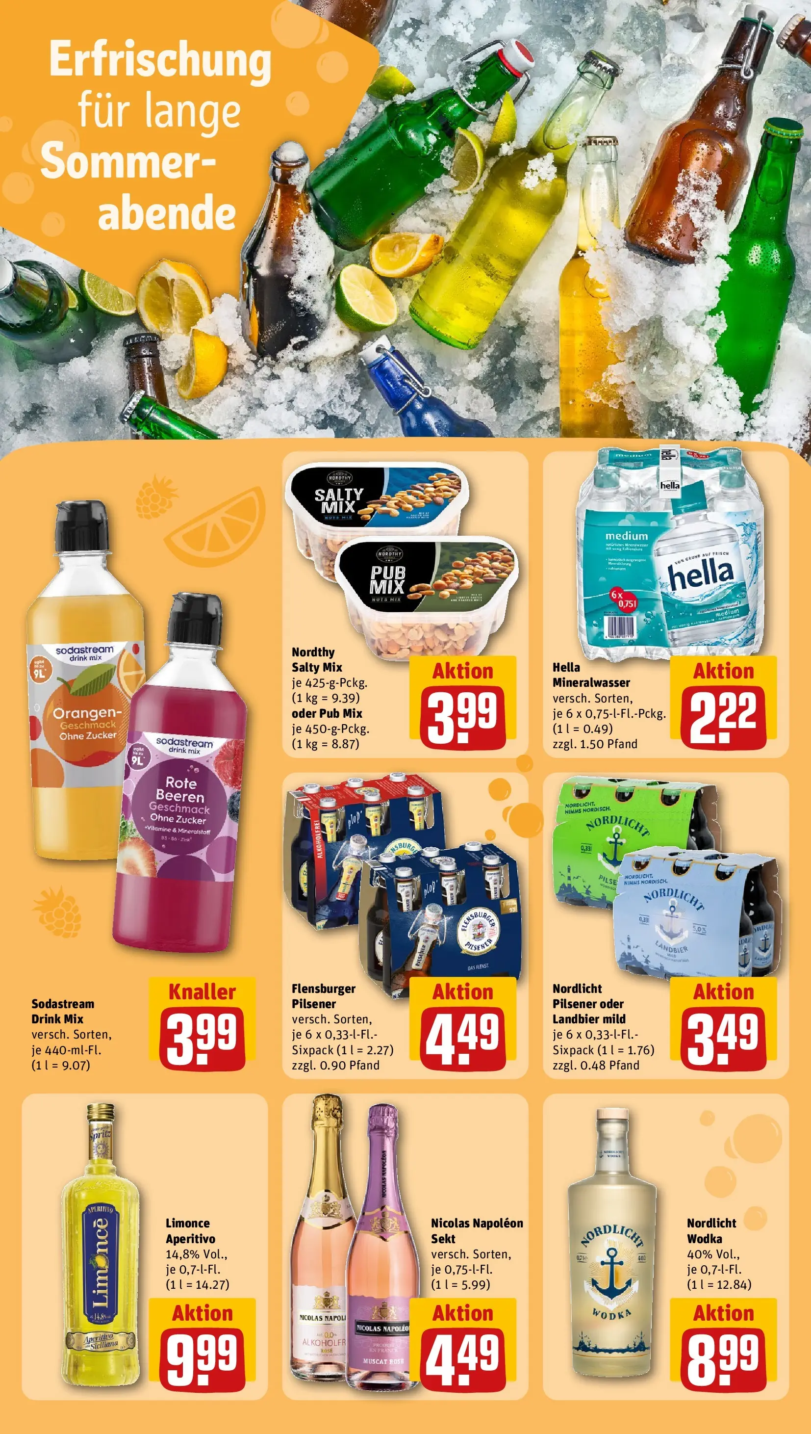 REWE Prospekt ab 03.08.2026 zum Blättern » Angebote | Seite: 17 | Produkte: Orangen, Flensburger, Zucker, Hella
