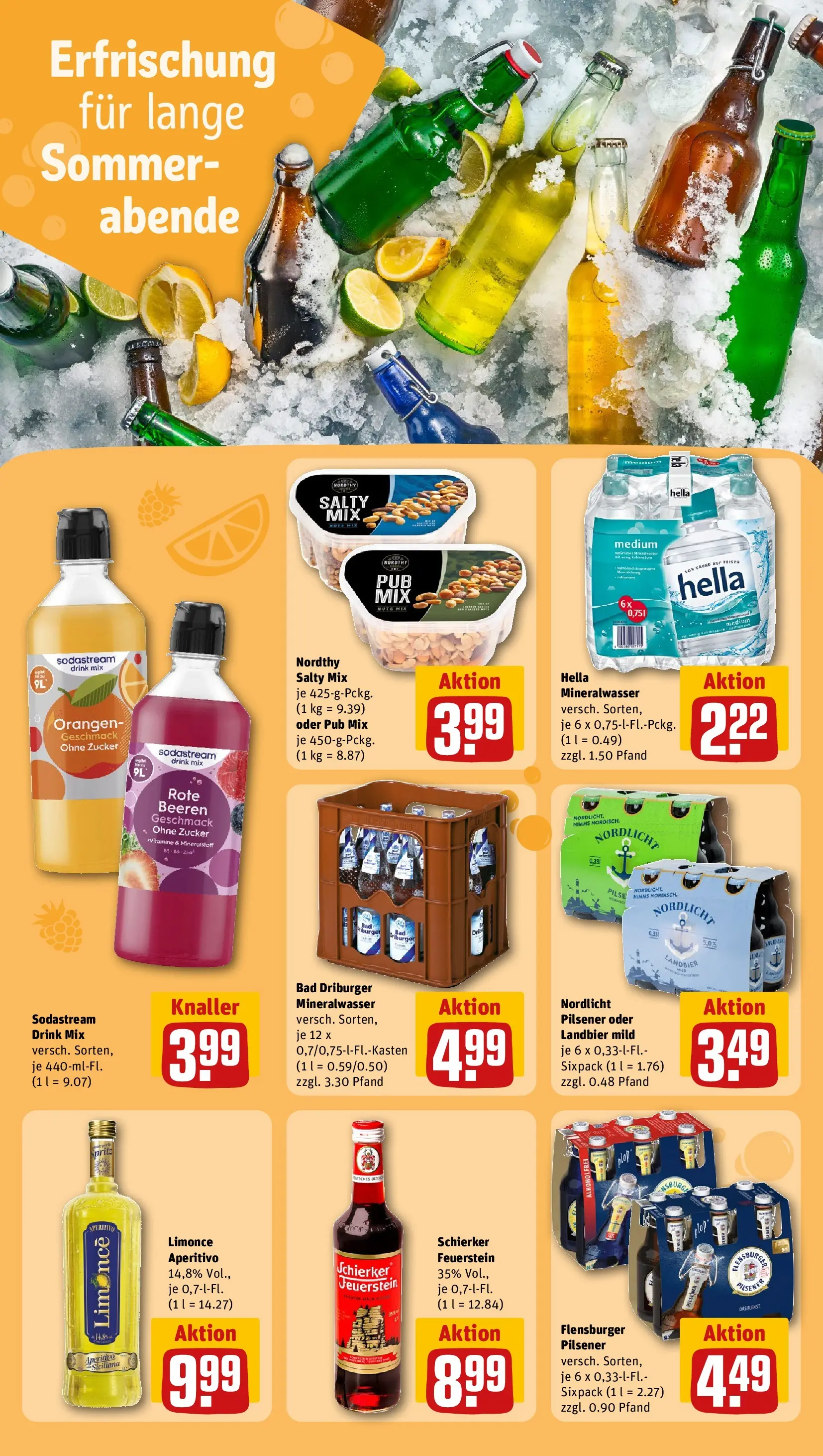 REWE Prospekt ab 03.08.2026 zum Blättern » Angebote | Seite: 17 | Produkte: Orangen, Flensburger, Zucker, Sodastream
