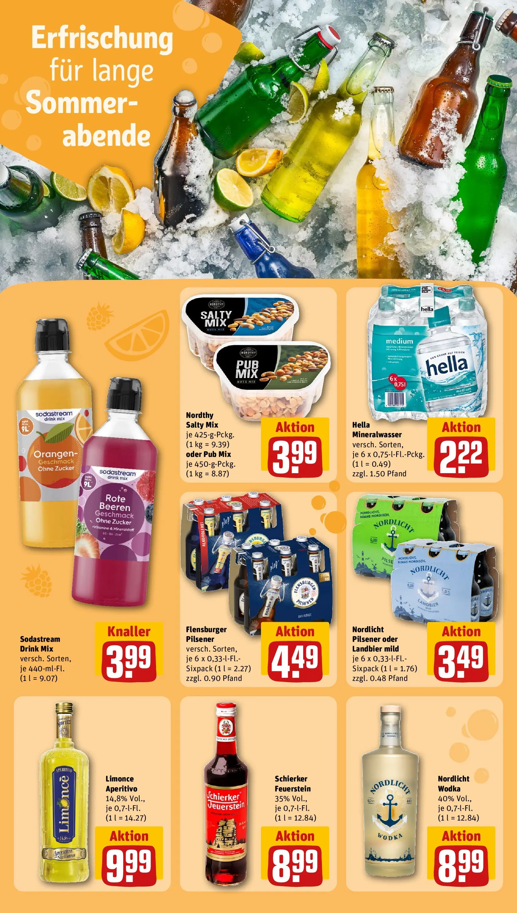 REWE Prospekt ab 03.08.2026 zum Blättern » Angebote | Seite: 17 | Produkte: Mineralwasser, Hella, Wodka, Sodastream