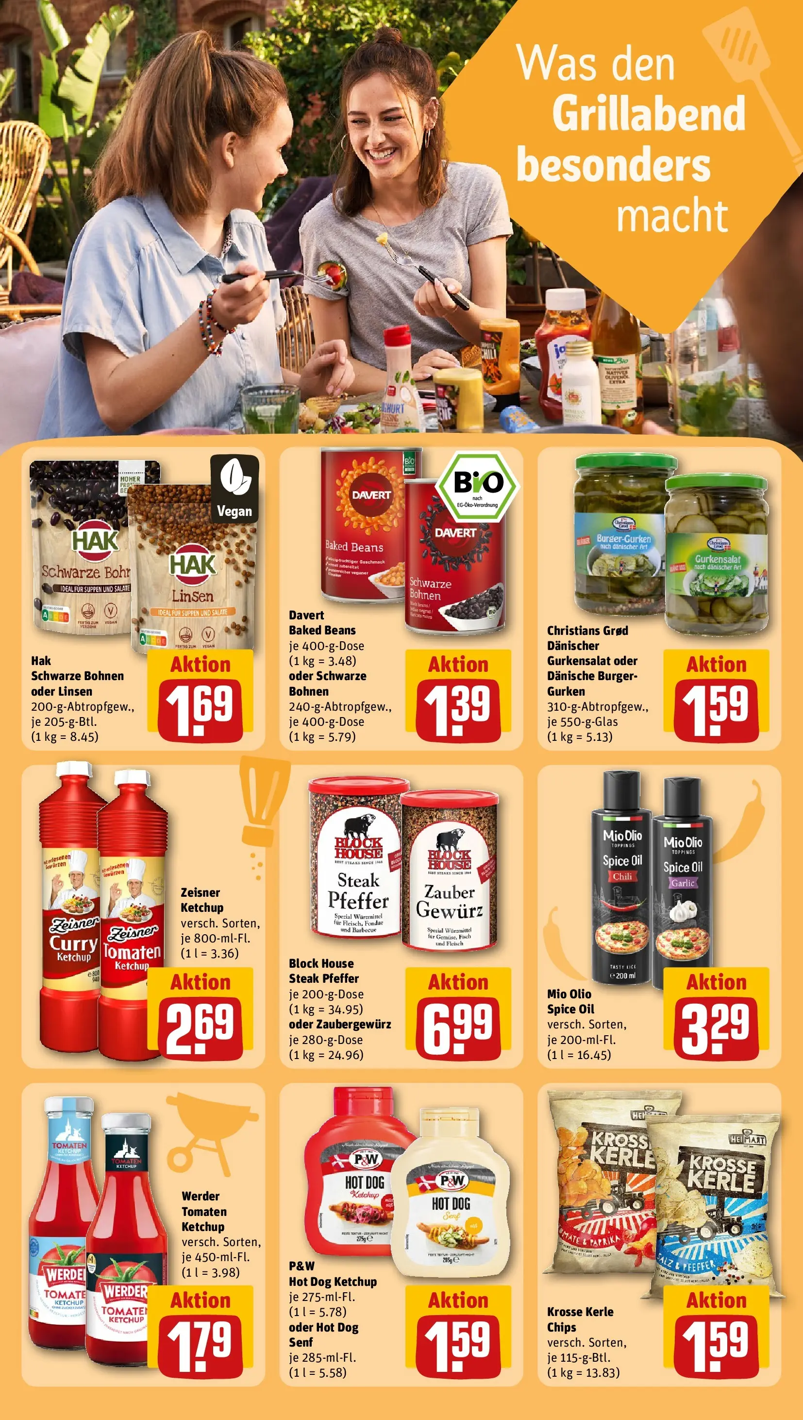 REWE Prospekt ab 03.08.2026 zum Blättern » Angebote | Seite: 16 | Produkte: Tomaten, Chips, Ketchup, Gurken