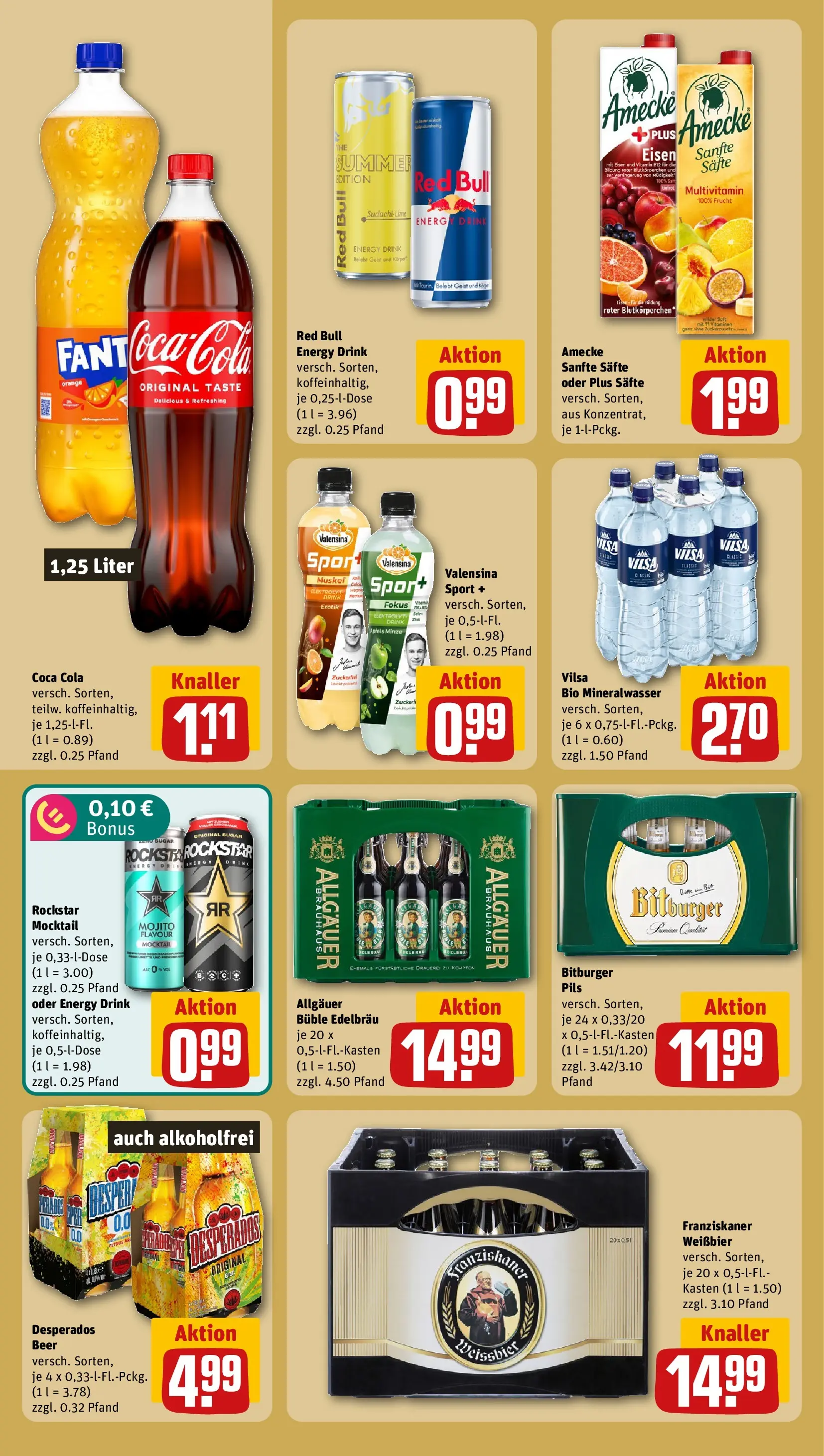 REWE Prospekt ab 03.08.2026 zum Blättern » Angebote | Seite: 20 | Produkte: Rockstar energy, Cola, Rockstar, Valensina