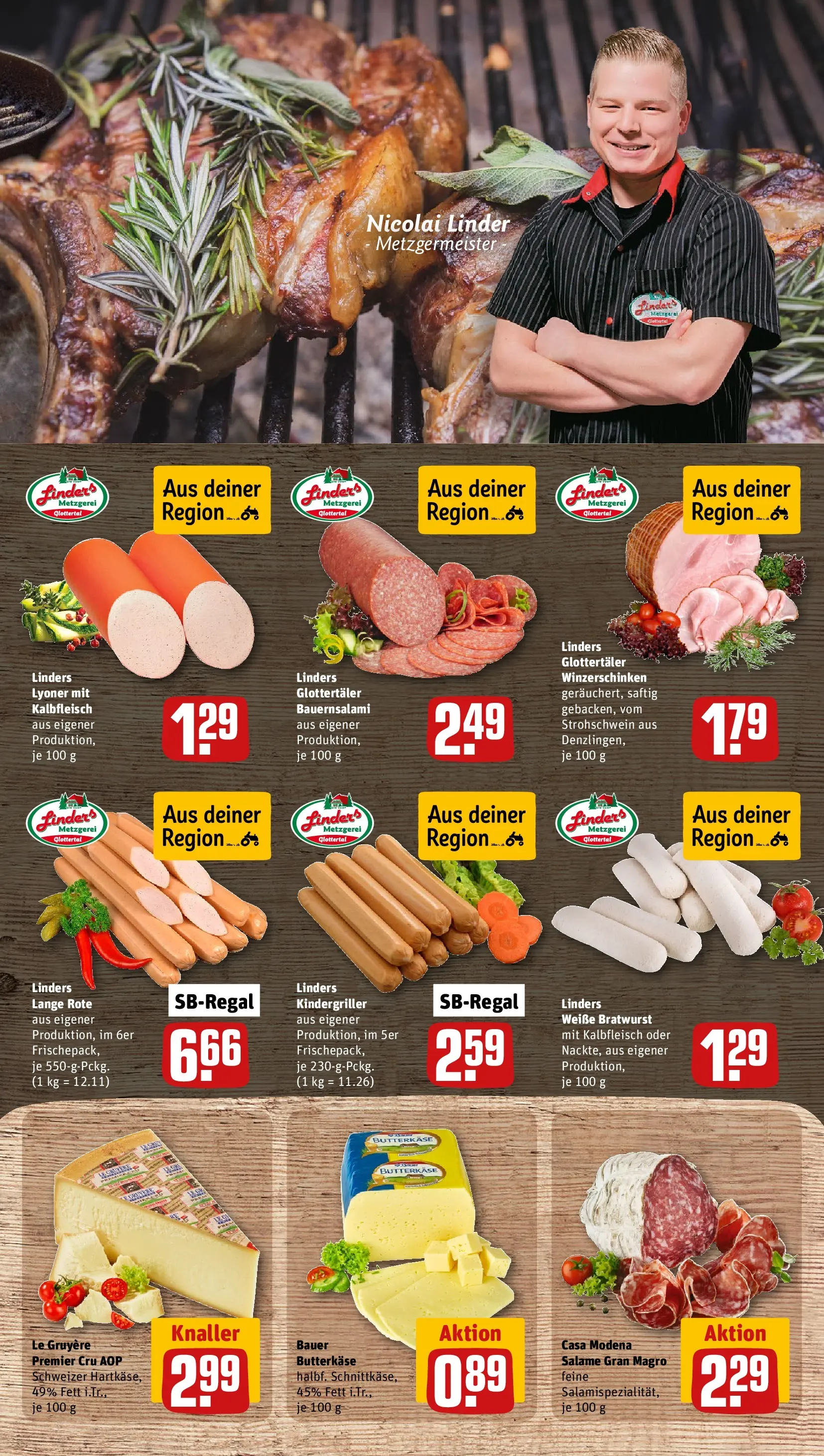 REWE Prospekt ab 03.08.2026 zum Blättern » Angebote | Seite: 11 | Produkte: Bratwurst