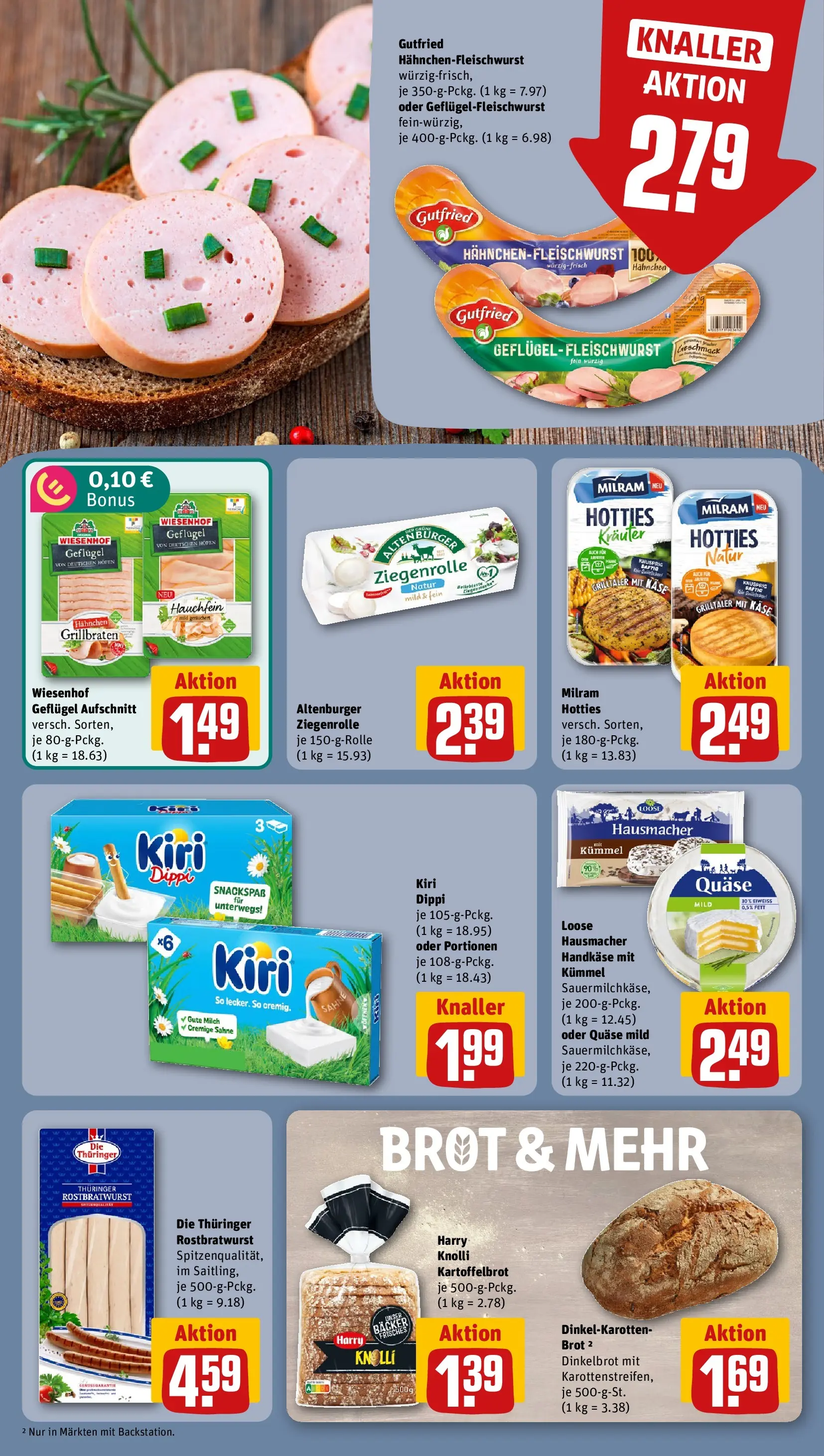 REWE Prospekt ab 03.08.2026 zum Blättern » Angebote | Seite: 12 | Produkte: Hahnchen, Milch, Käse, Brot