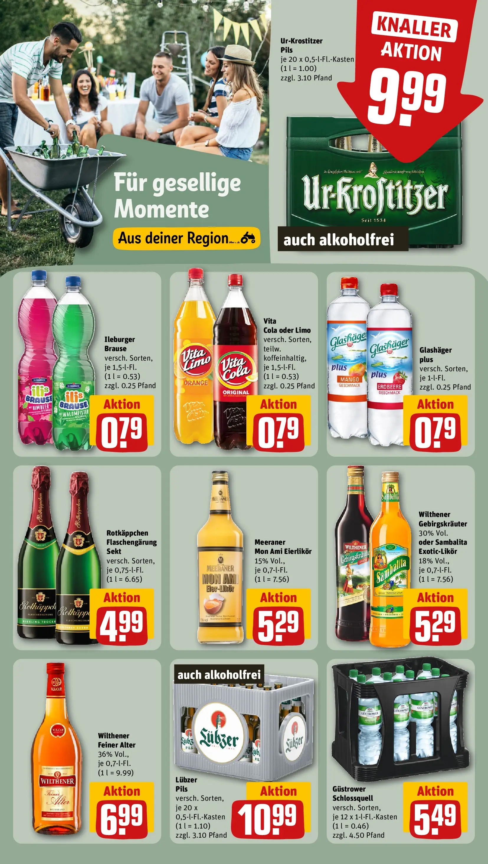 REWE Prospekt ab 03.08.2026 zum Blättern » Angebote | Seite: 16 | Produkte: Wilthener, Likör, Mango, Rotkäppchen