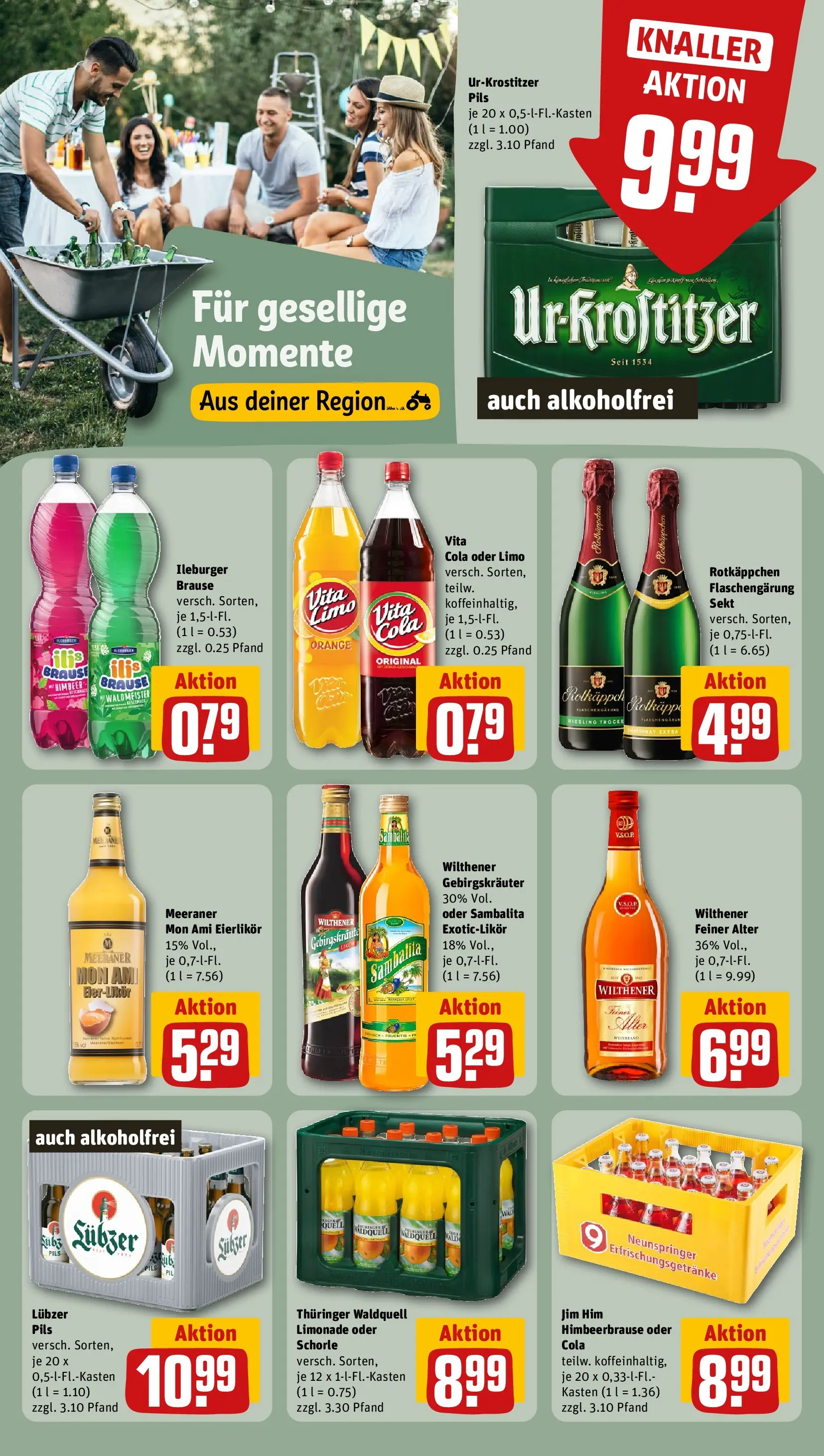 REWE Prospekt ab 03.08.2026 zum Blättern » Angebote | Seite: 16 | Produkte: Cola, Pils, Limonade, Lubzer