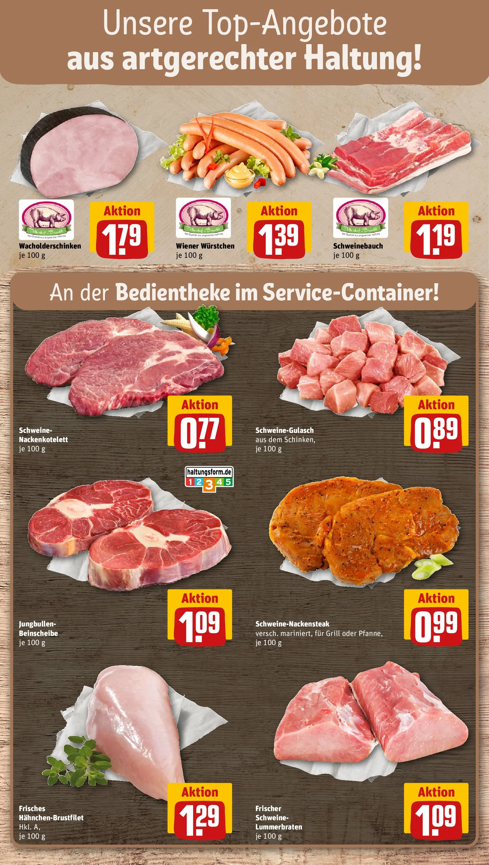 REWE Prospekt ab 03.08.2026 zum Blättern » Angebote | Seite: 8 | Produkte: Schweinegulasch, Grill, Wiener wurstchen, Schweinebauch