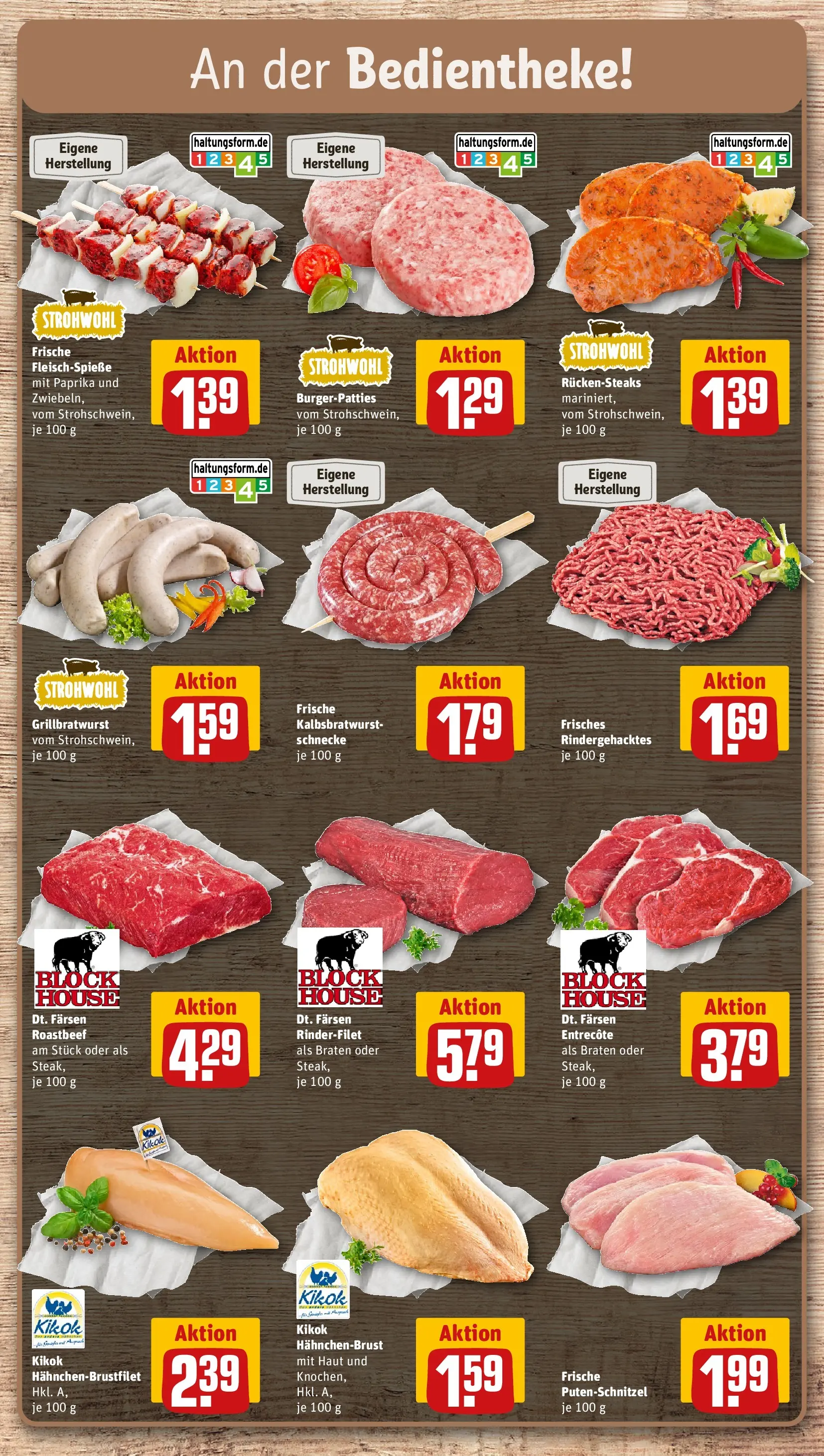 REWE Prospekt ab 03.08.2026 zum Blättern » Angebote | Seite: 8 | Produkte: Rinderfilet, Roastbeef, Putenschnitzel, Hahnchenbrust