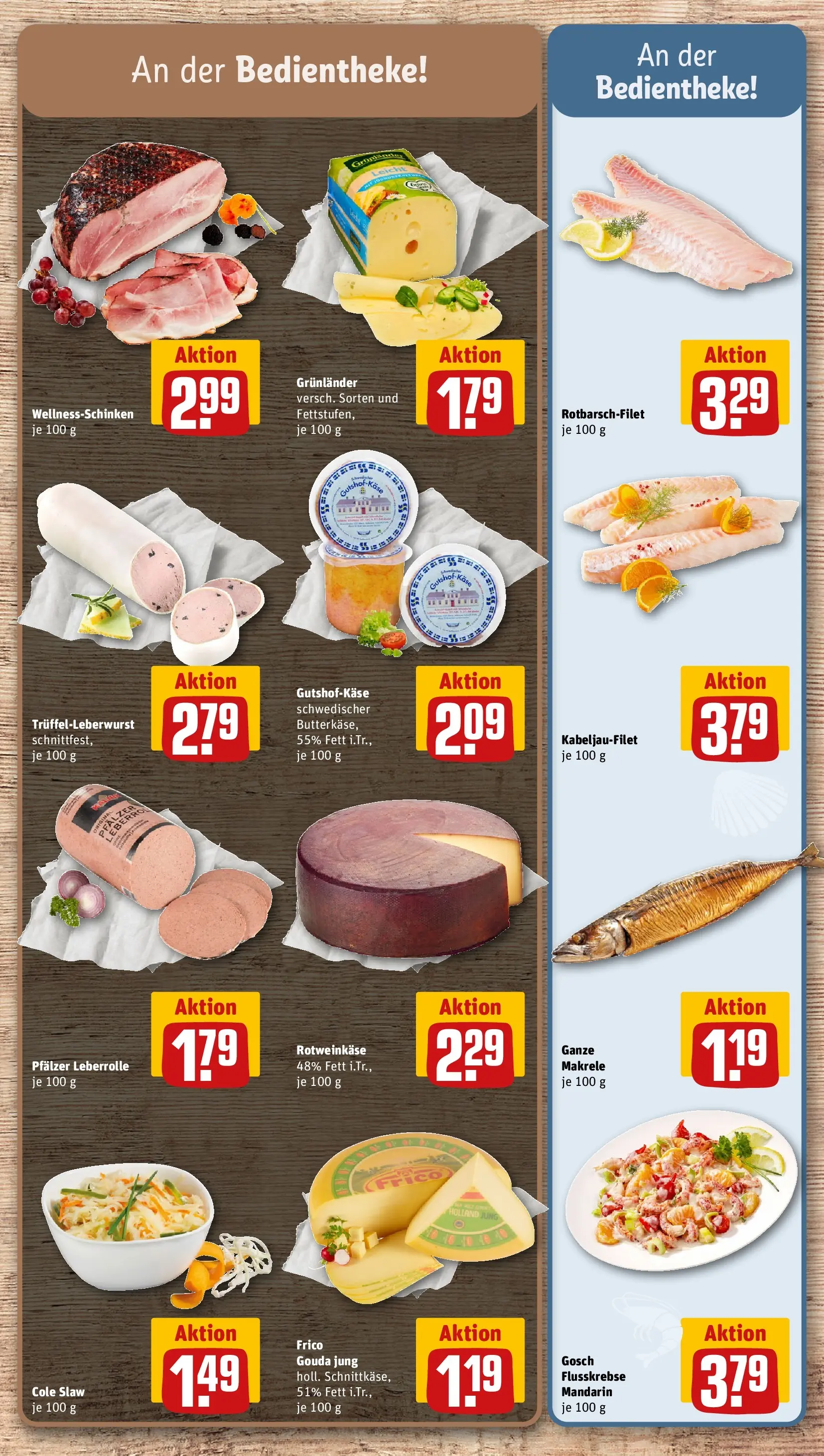 REWE Prospekt ab 03.08.2026 zum Blättern » Angebote | Seite: 9 | Produkte: Gouda, Grunlander