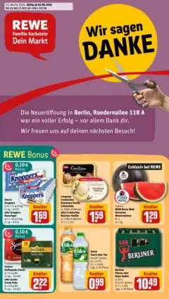 Rewe Prospekt Berlin / Wittenau ab 03.08.2026 gültig