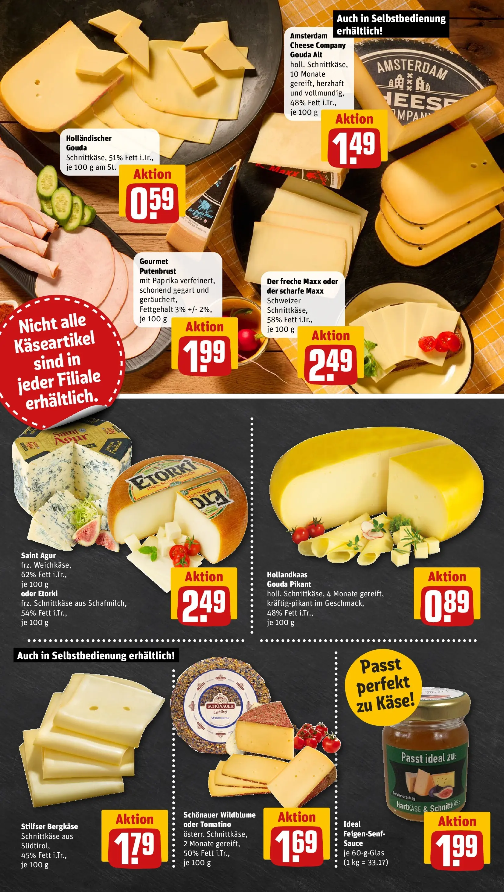 REWE Prospekt ab 03.08.2026 zum Blättern » Angebote | Seite: 9 | Produkte: Käse, Gouda, Paprika