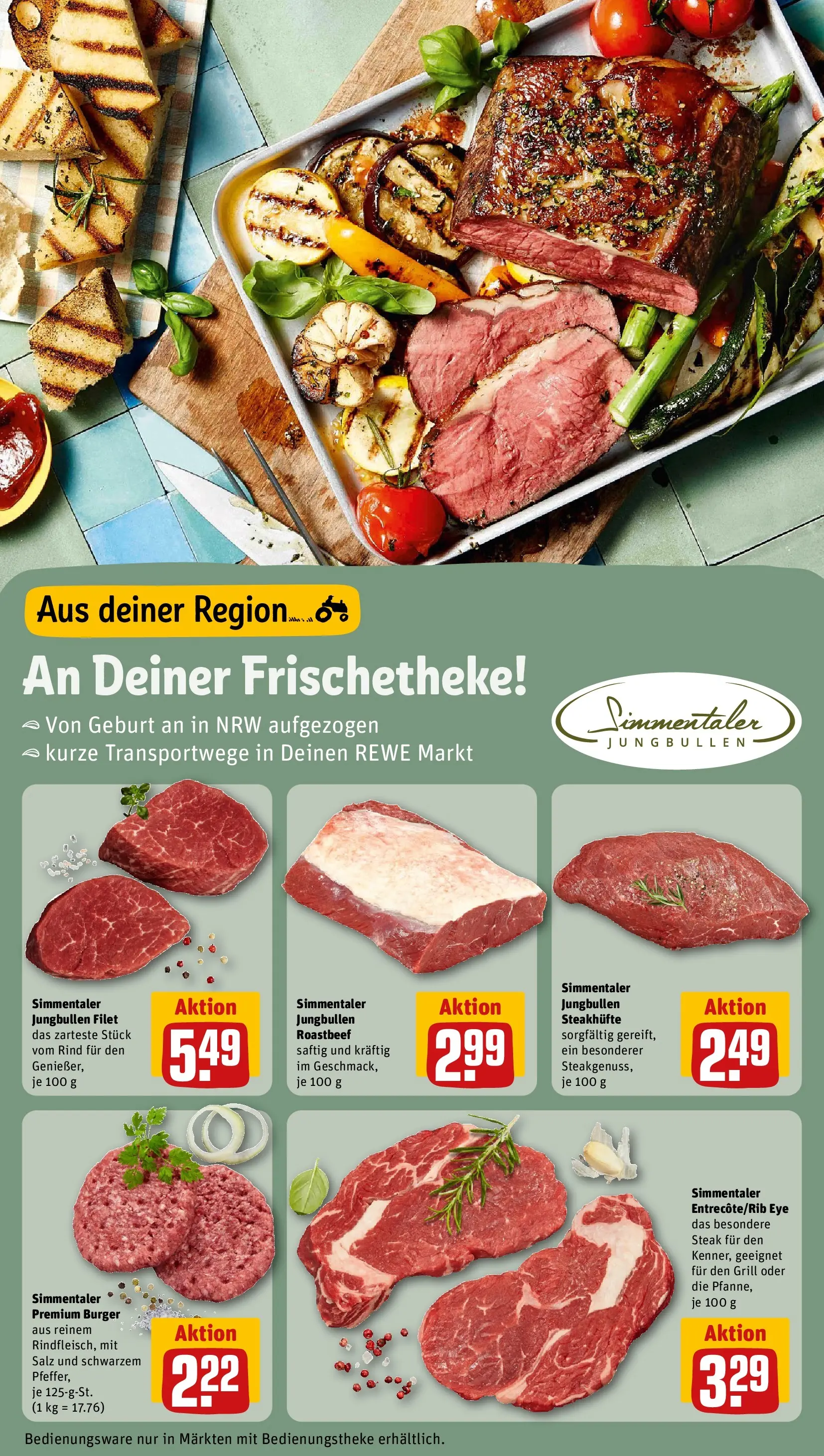 REWE Prospekt ab 03.08.2026 zum Blättern » Angebote | Seite: 10 | Produkte: Grill, Burger, Salz, Steak
