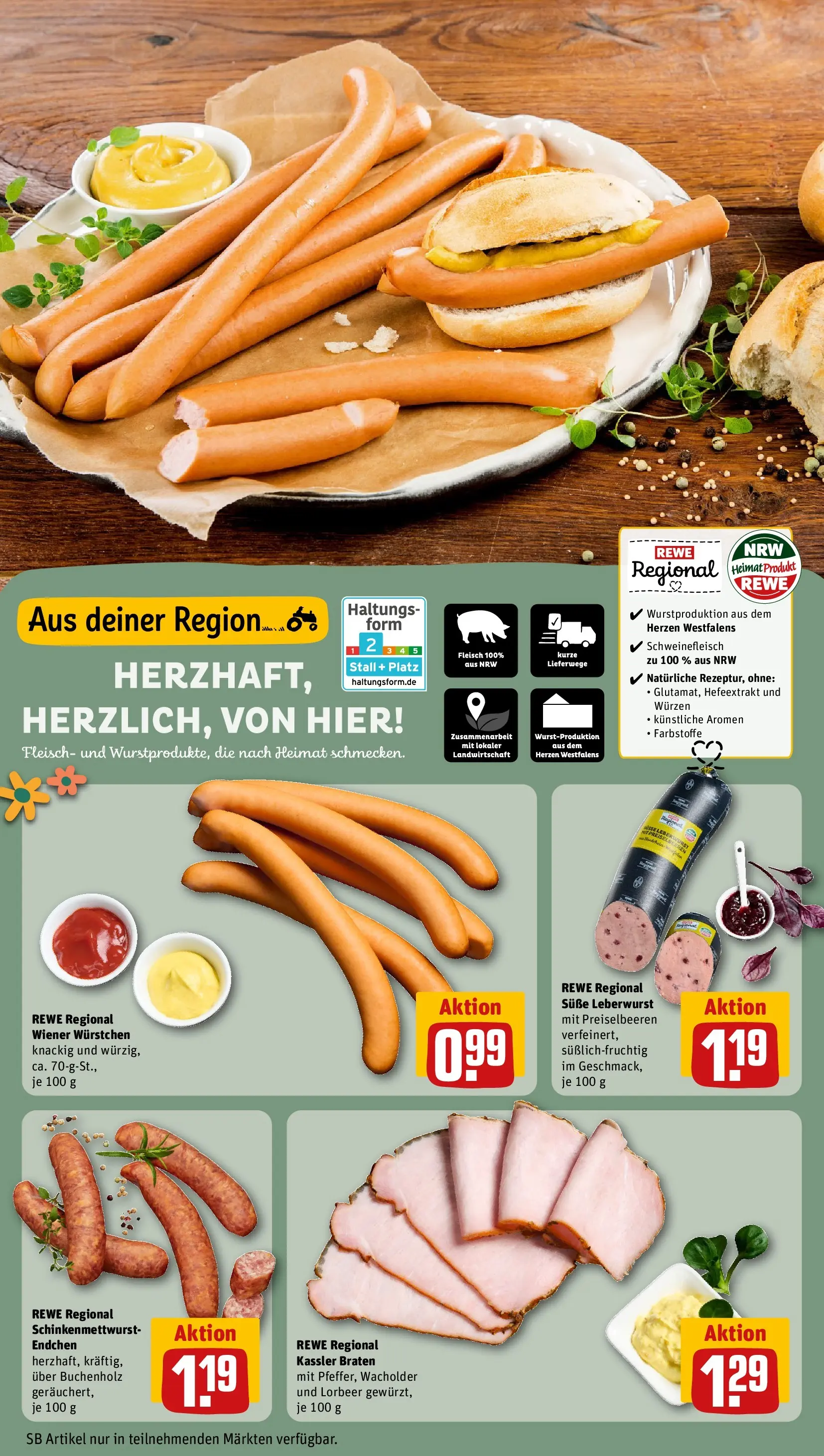 REWE Prospekt ab 03.08.2026 zum Blättern » Angebote | Seite: 11 | Produkte: Wiener wurstchen, Schweinefleisch, Fleisch