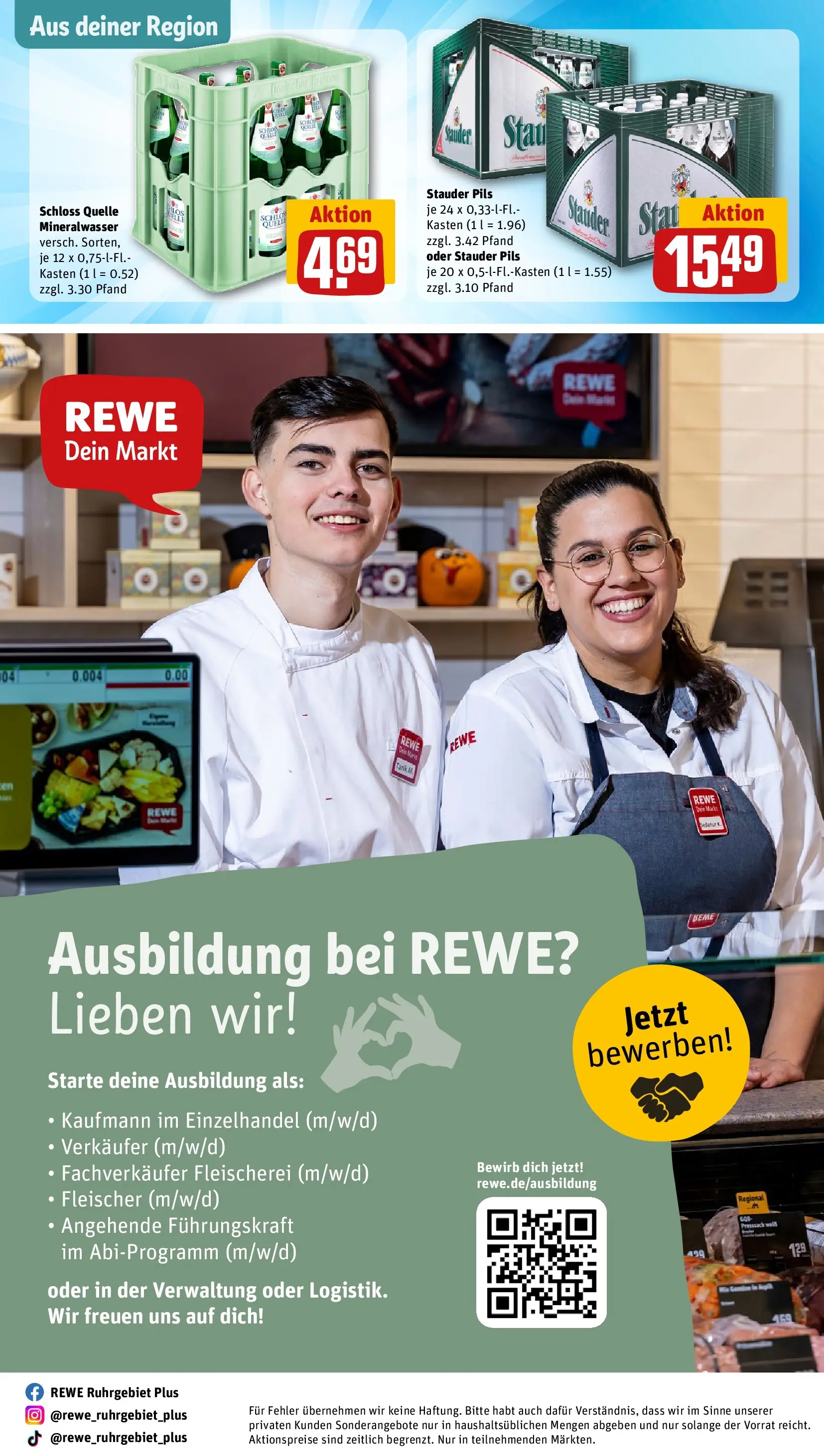 REWE Prospekt ab 03.08.2026 zum Blättern » Angebote | Seite: 29 | Produkte: Pils, Mineralwasser